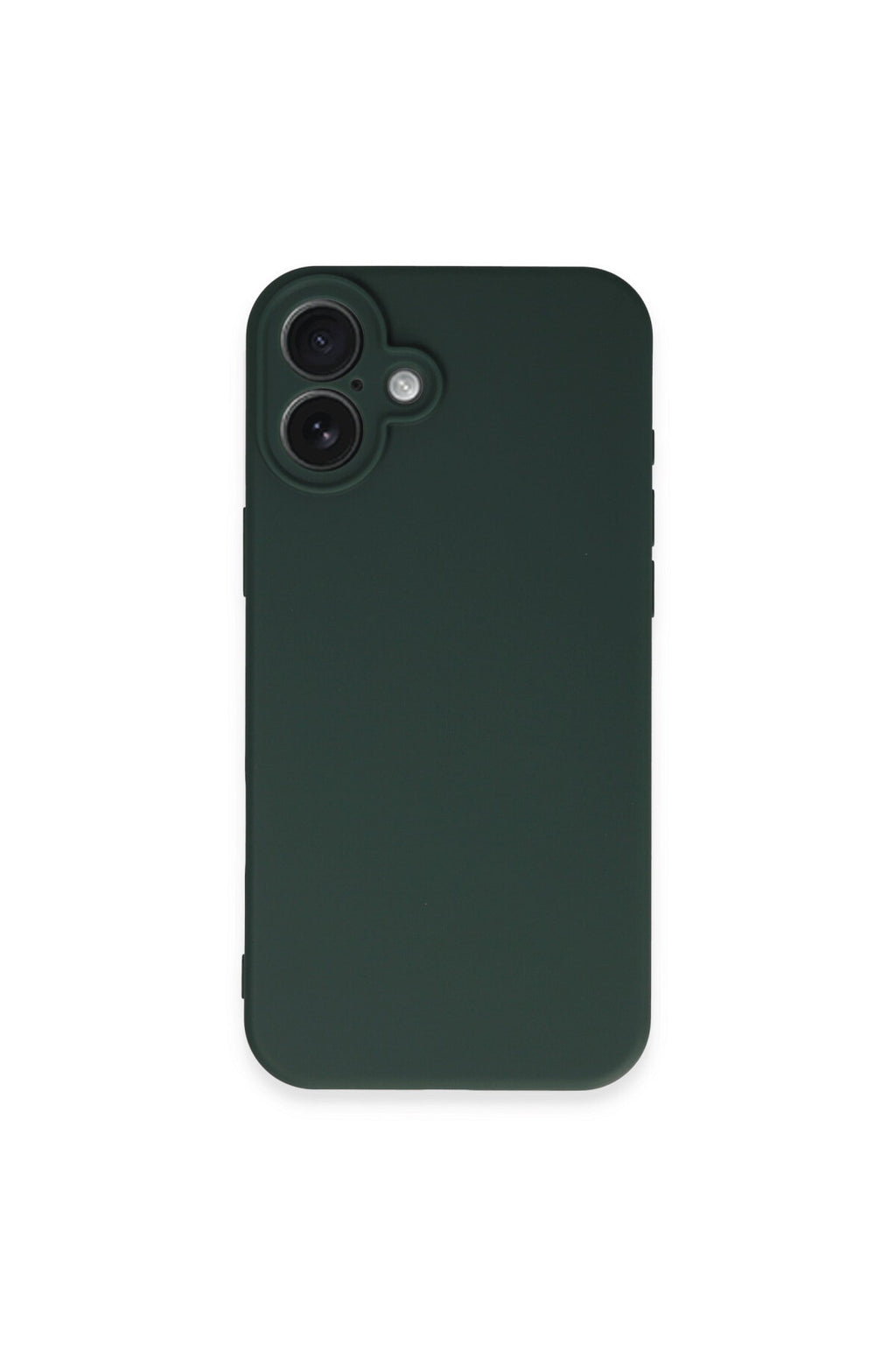 Apple iPhone 16 Plus Uyumlu Kılıf First Silikon - Koyu Yeşil