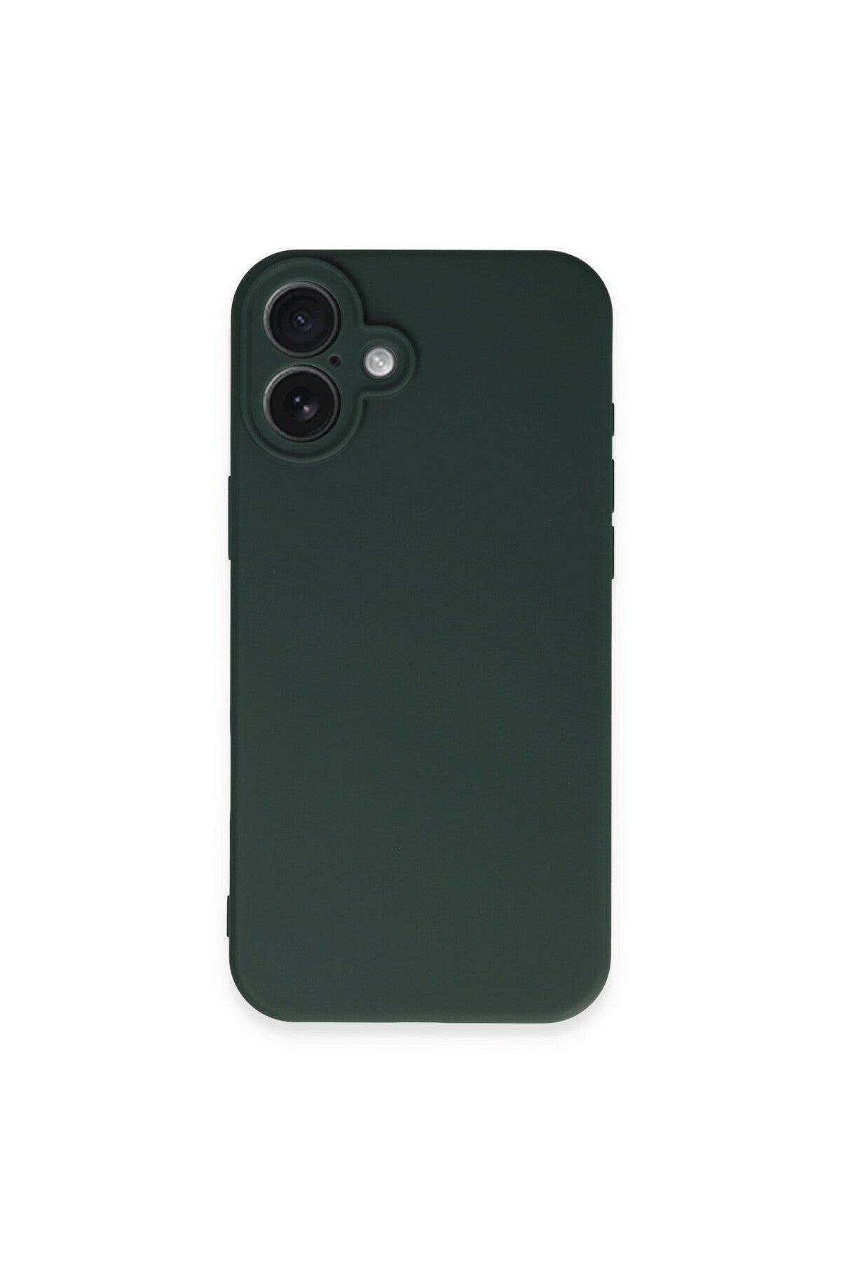 Apple iPhone 16 Plus Uyumlu Kılıf First Silikon - Koyu Yeşil
