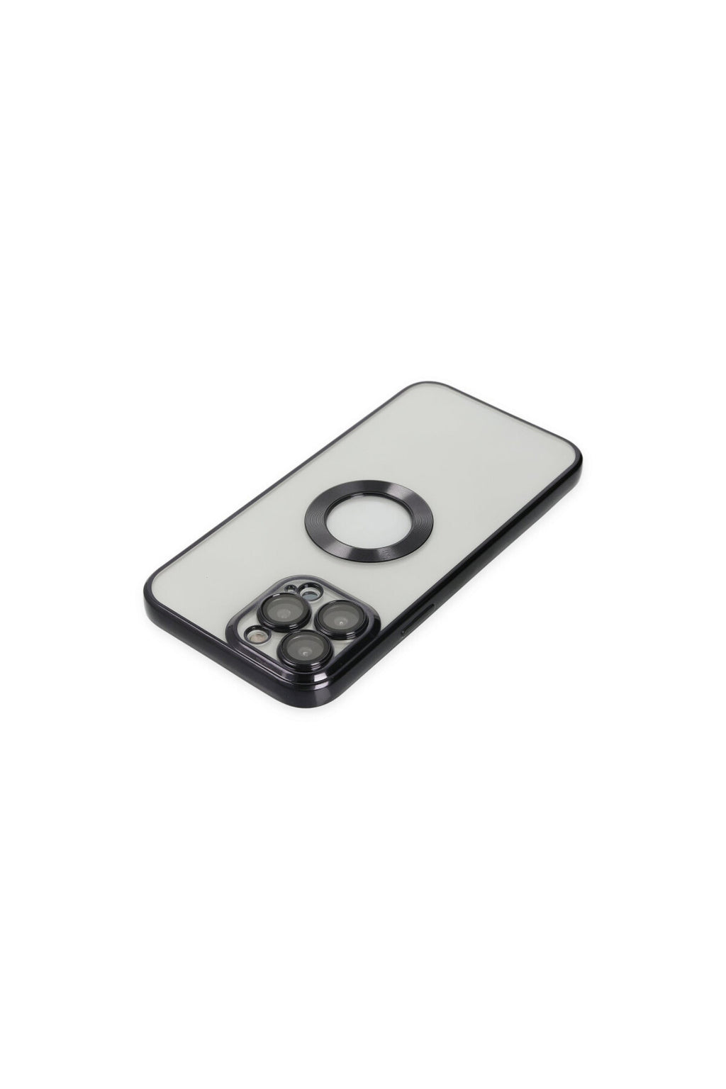 Apple iPhone 14 Pro Uyumlu Kılıf Slot Silikon - Siyah