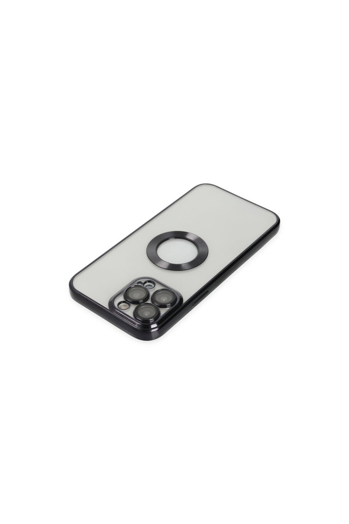 Apple iPhone 14 Pro Uyumlu Kılıf Slot Silikon - Siyah
