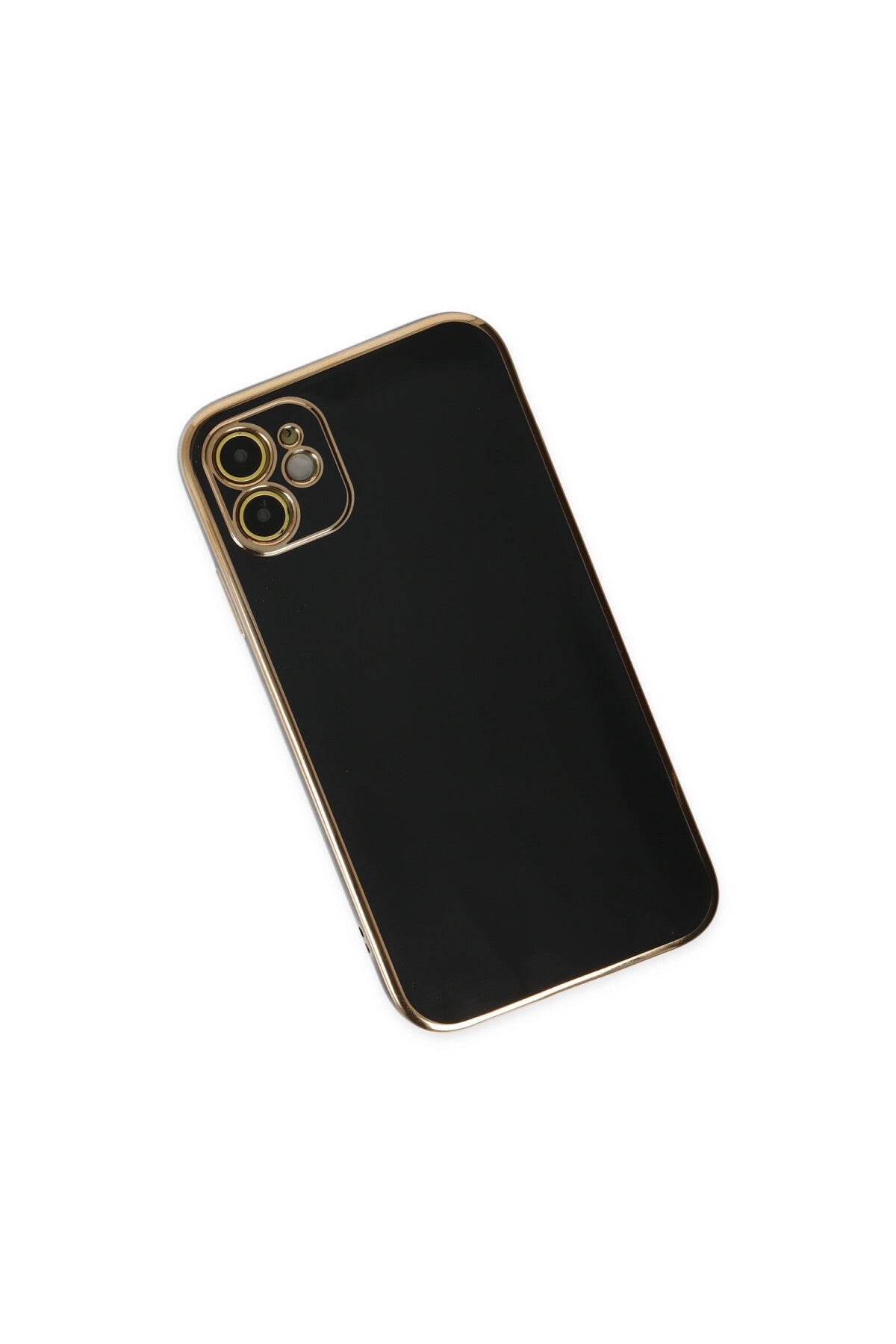 Apple iPhone 12 Uyumlu Kılıf Volet Silikon - Siyah