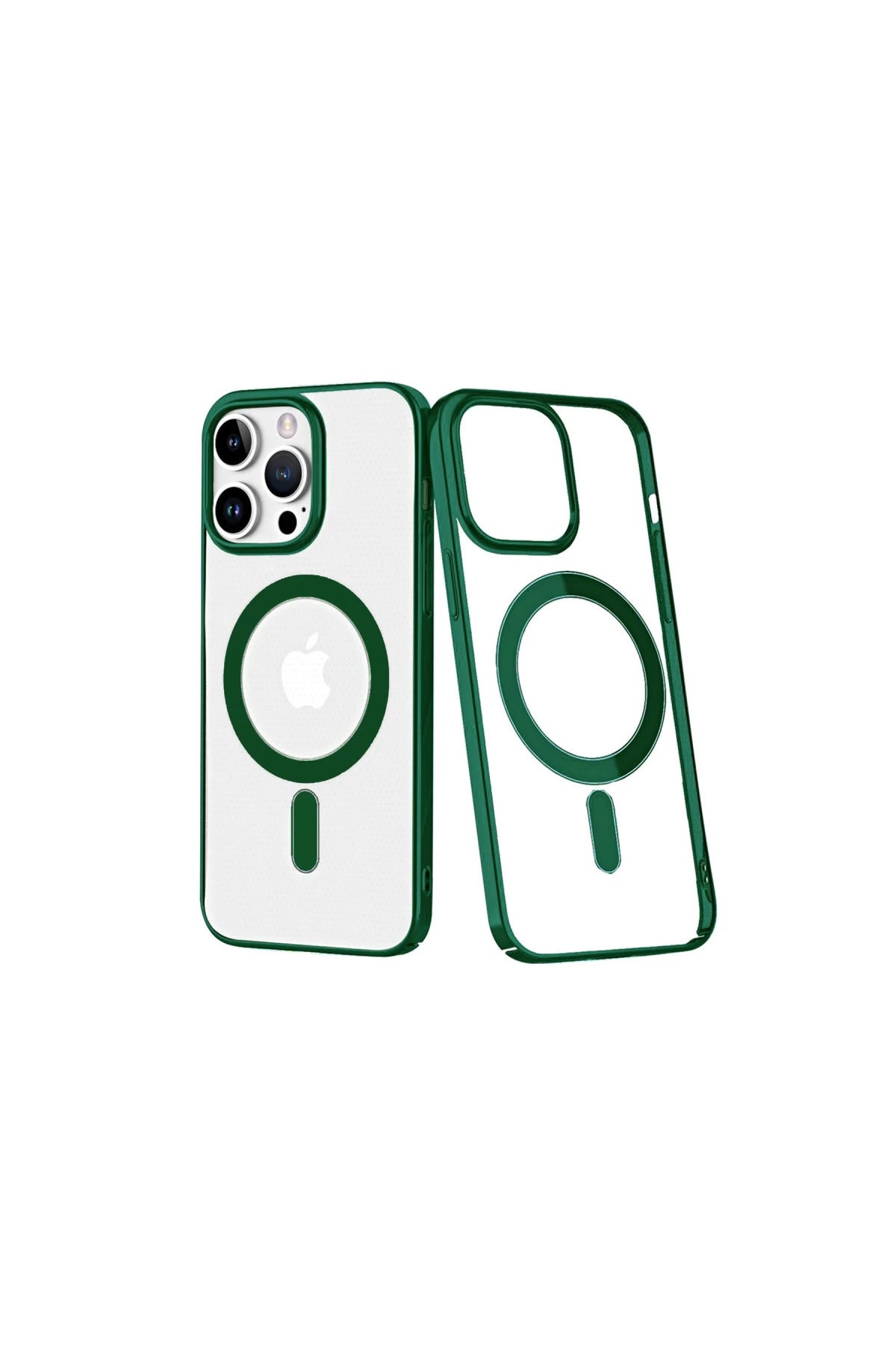 Apple iPhone 14 Pro Max Uyumlu Kılıf Element Magneticsafe Sert Kapak - Köknar Yeşili