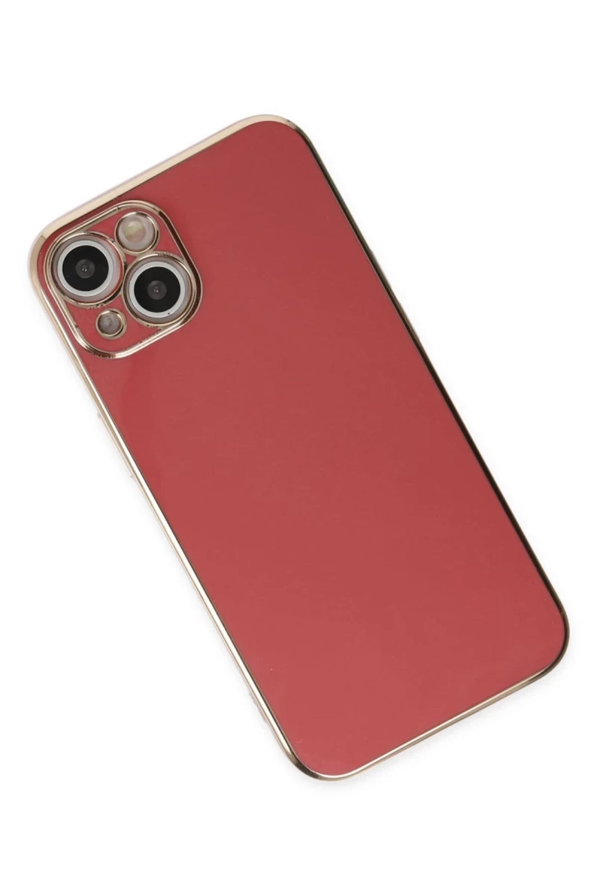 Apple iPhone 14 Uyumlu Kılıf Volet Silikon - Kırmızı
