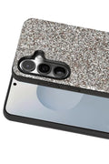 Onegif Samsung Galaxy S25 Plus Uyumlu Bright Simli Kapak - Gümüş