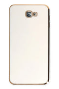 Samsung Galaxy J7 Prime Uyumlu Kılıf Volet Silikon - Beyaz