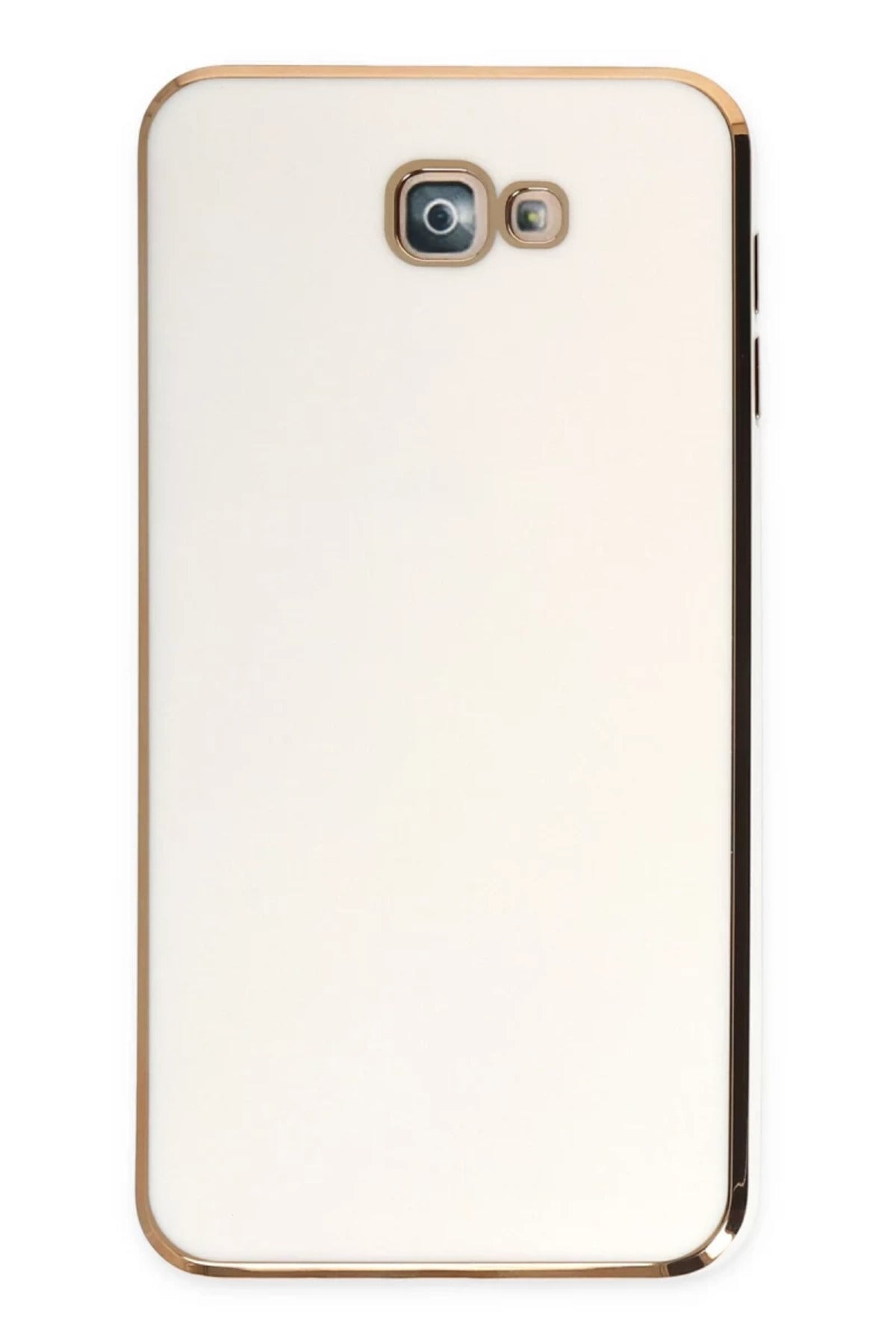Samsung Galaxy J7 Prime Uyumlu Kılıf Volet Silikon - Beyaz
