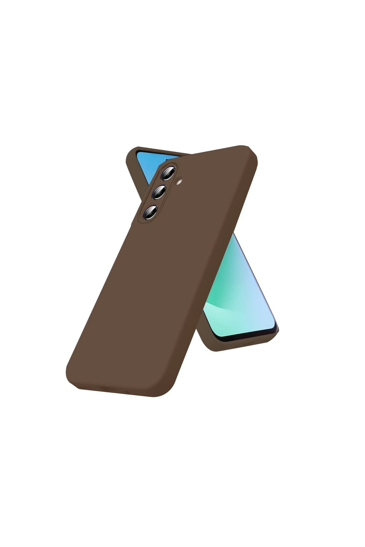 Samsung Galaxy A56 Uyumlu Kılıf First Silikon - Kahverengi