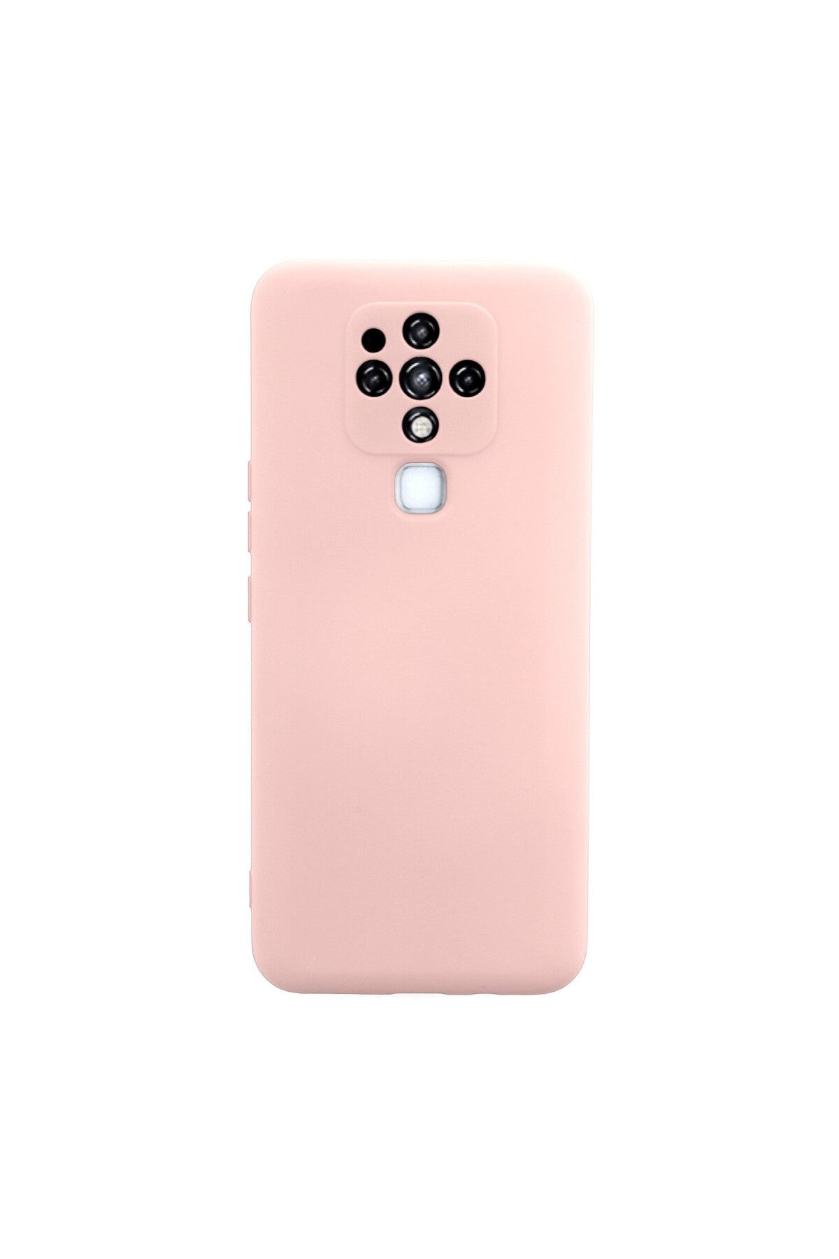 Tecno Camon 16 Uyumlu Kılıf Nano içi Kadife Silikon - Pudra