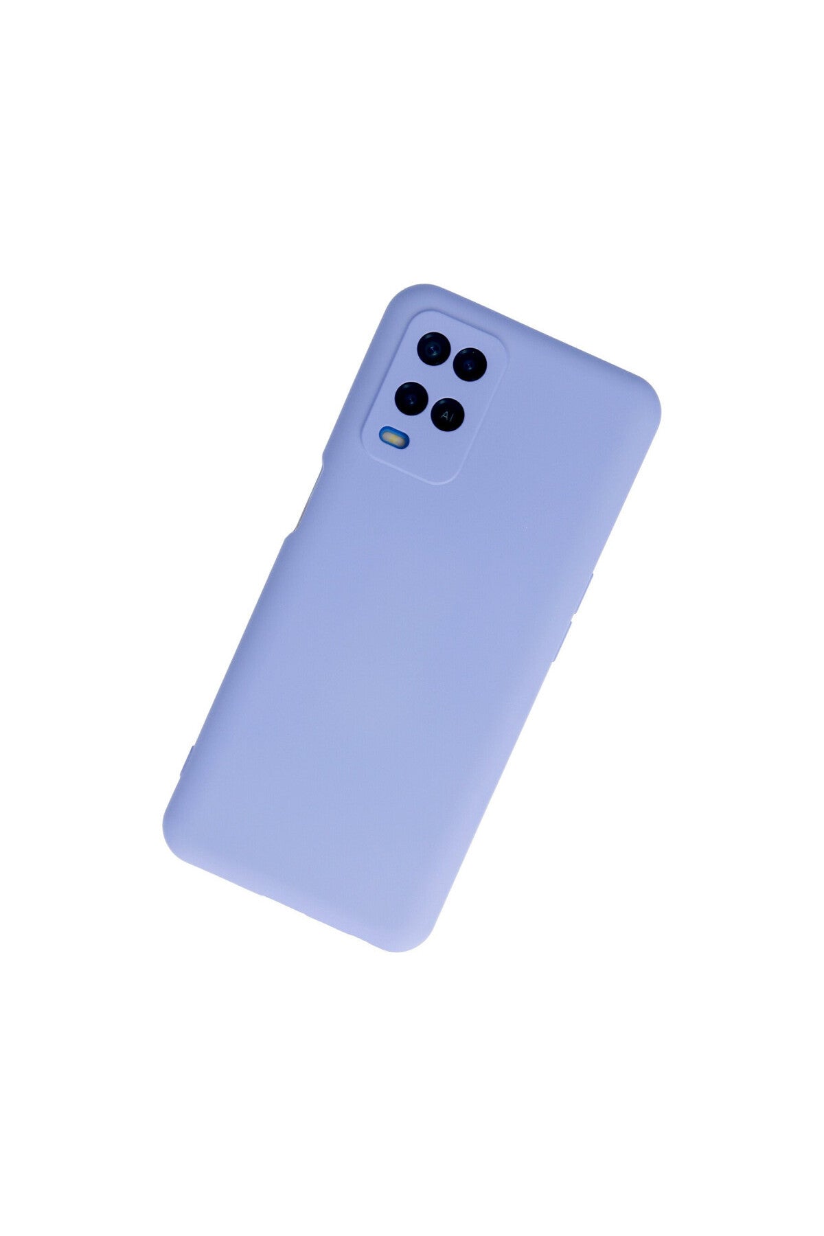 Oppo A54 4G Uyumlu Kılıf Nano içi Kadife Silikon - Lila