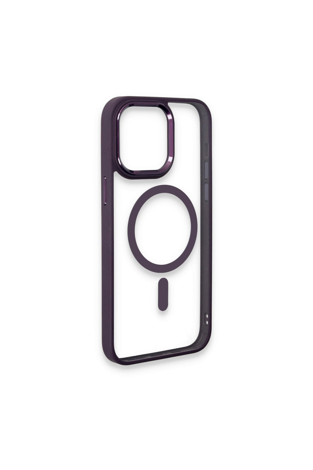 Apple iPhone 15 Pro Max Uyumlu Kılıf Room Magneticsafe Silikon - Derin Mor
