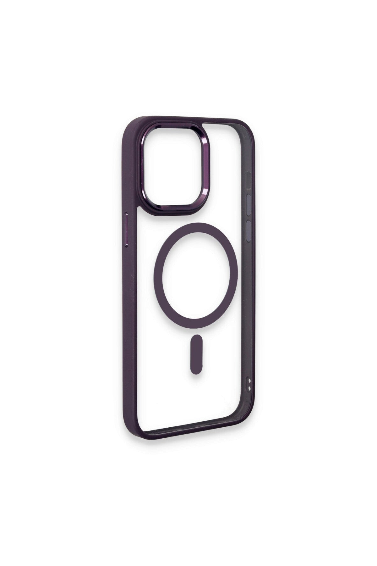 Apple iPhone 15 Pro Max Uyumlu Kılıf Room Magneticsafe Silikon - Derin Mor