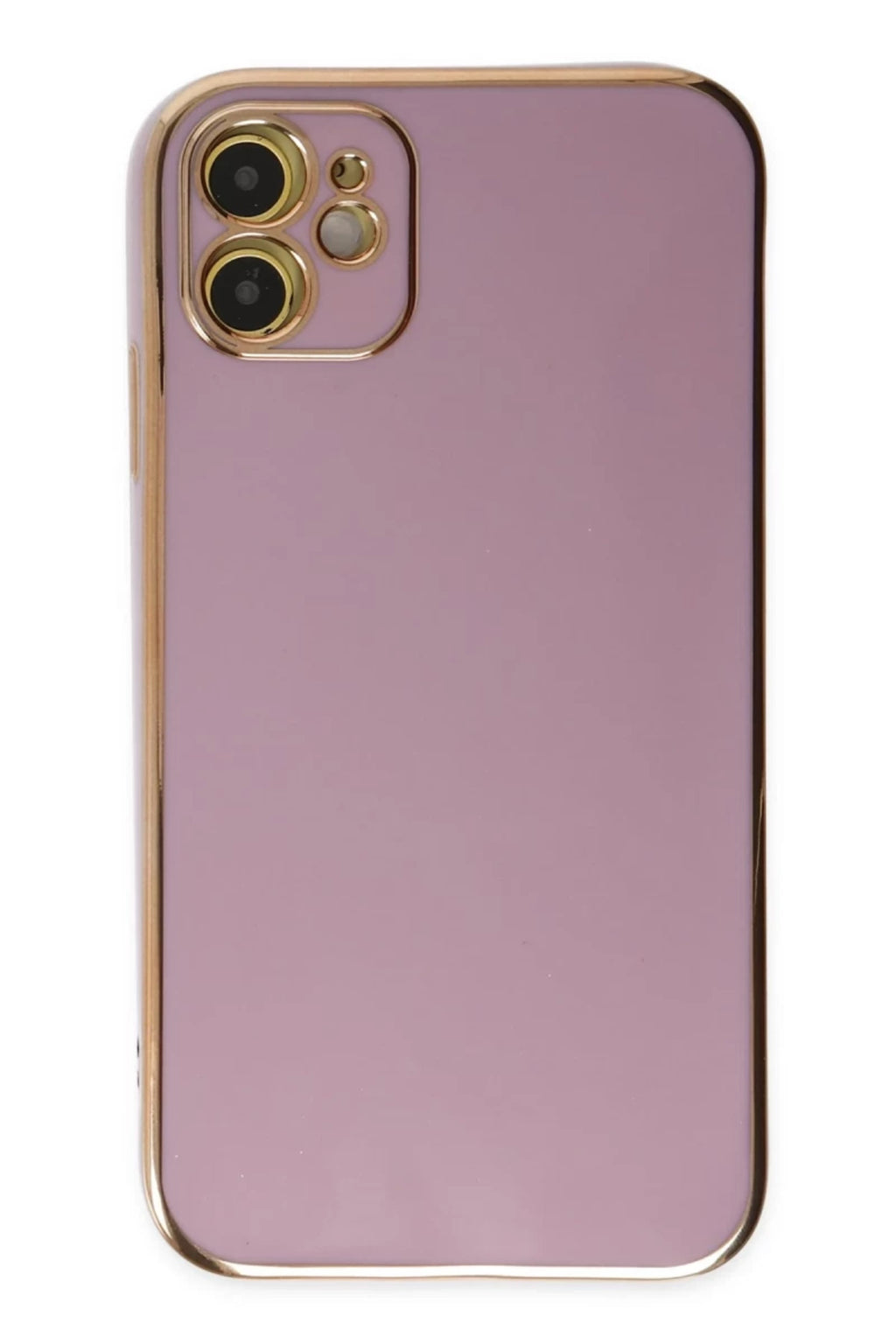 Apple iPhone 12 Uyumlu Kılıf Volet Silikon - Mor