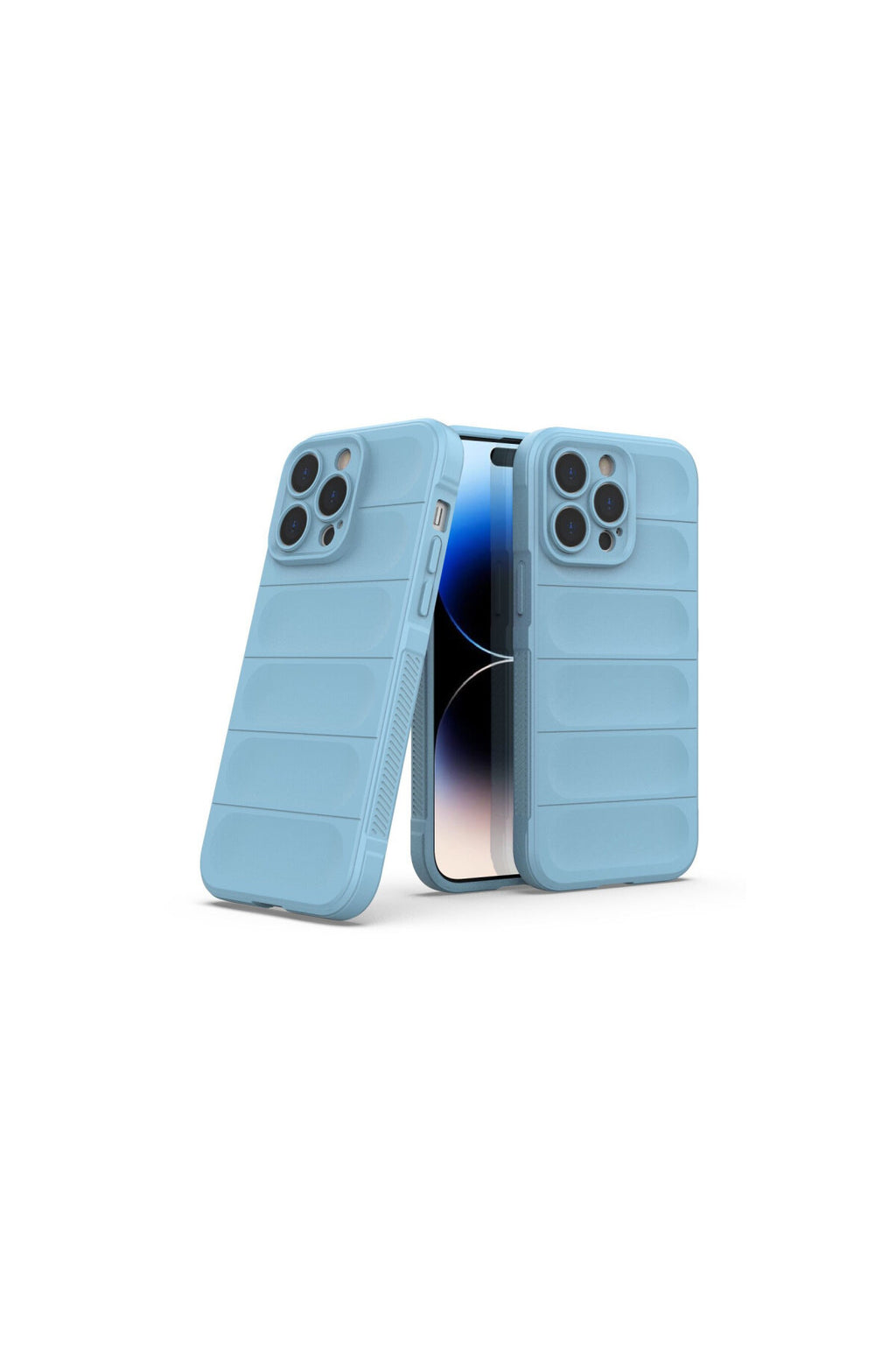 Apple iPhone 14 Pro Uyumlu Kılıf Optimum Silikon - Sky Blue
