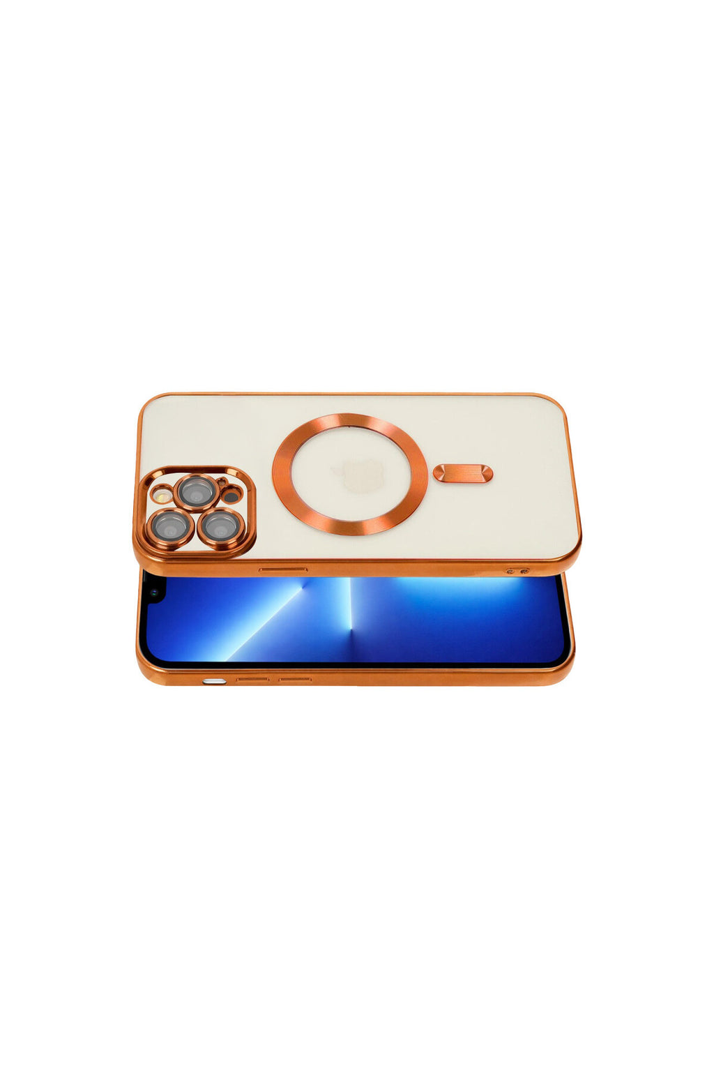 Apple iPhone 13 Pro Uyumlu Kılıf Kross Magneticsafe Kapak - Turuncu