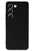 Vivo V30 Lite 4G Uyumlu Kılıf First Silikon - Siyah