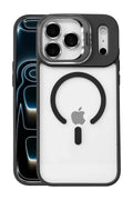Joko Apple iPhone 17 Pro Uyumlu Remim Lensli Magsafe Standlı Kapak - Siyah