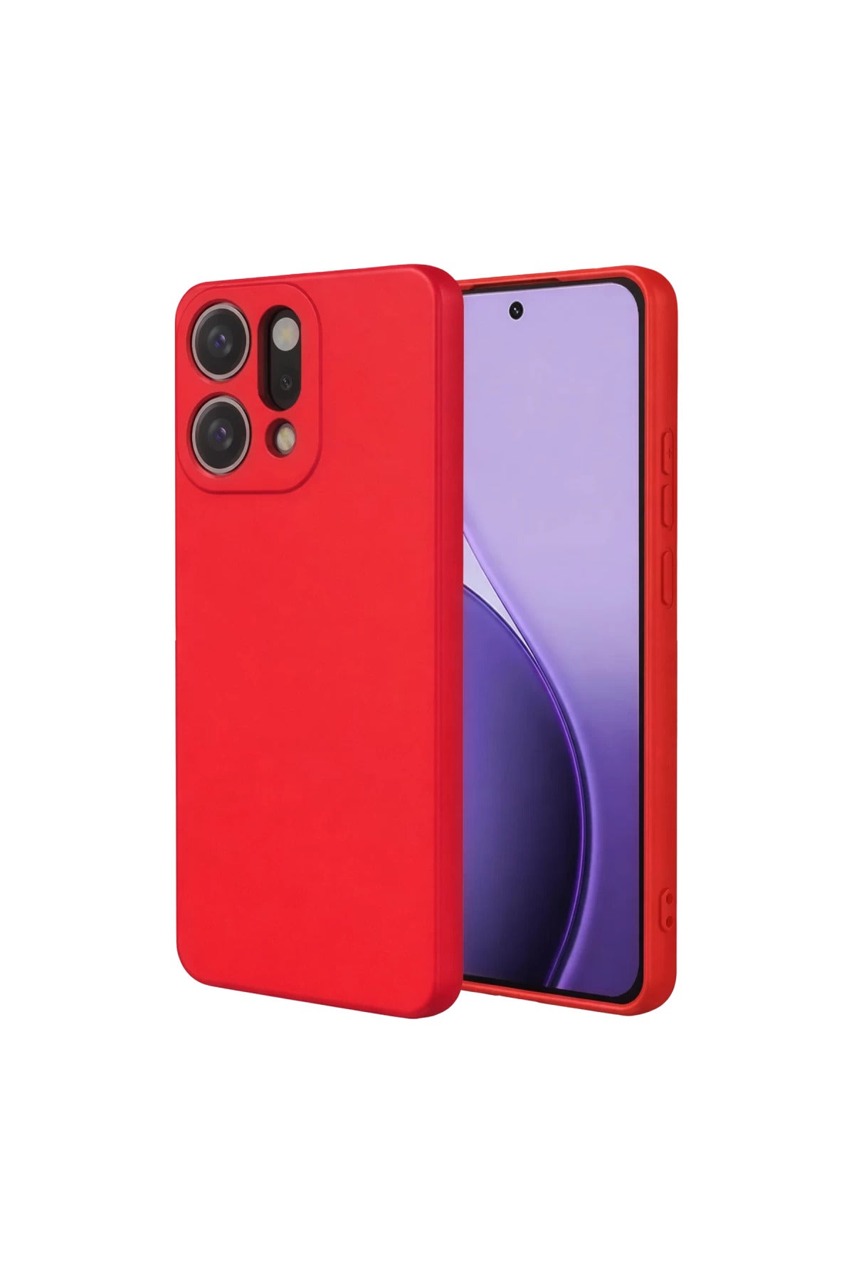 Oppo Reno 14 Uyumlu First Silikon - Kırmızı