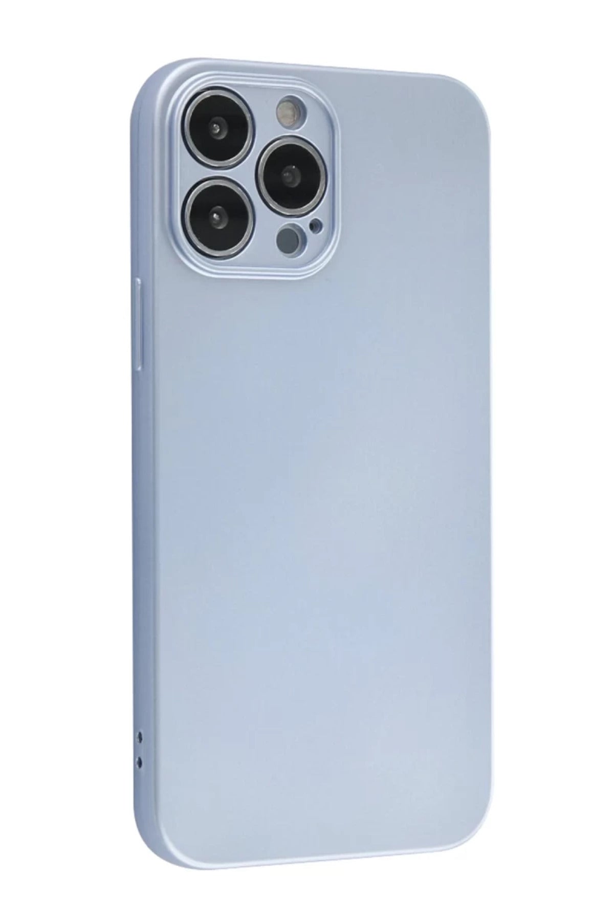 Apple iPhone 13 Pro Uyumlu Kılıf Nano içi Kadife Silikon - Sky Blue