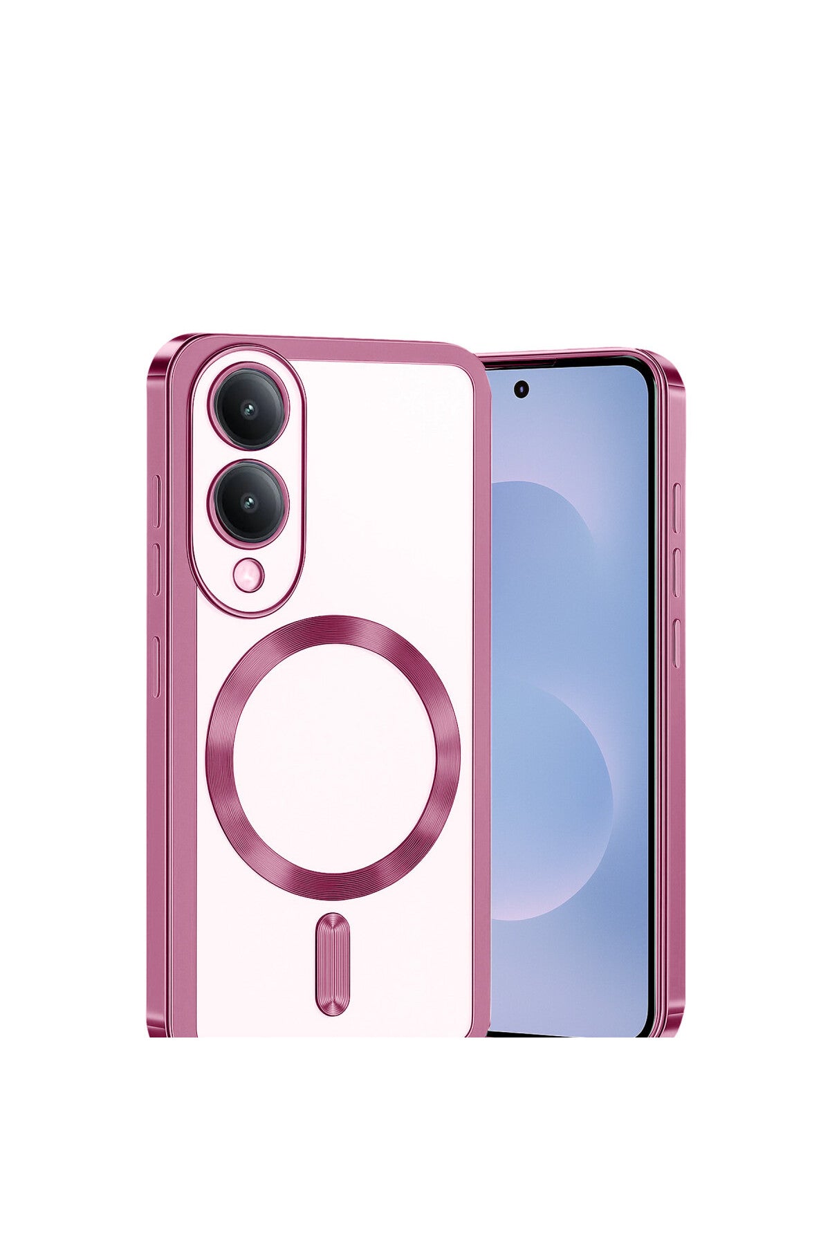 Samsung Galaxy S25 Uyumlu Edge Kross Magneticsafe Kapak - Rose