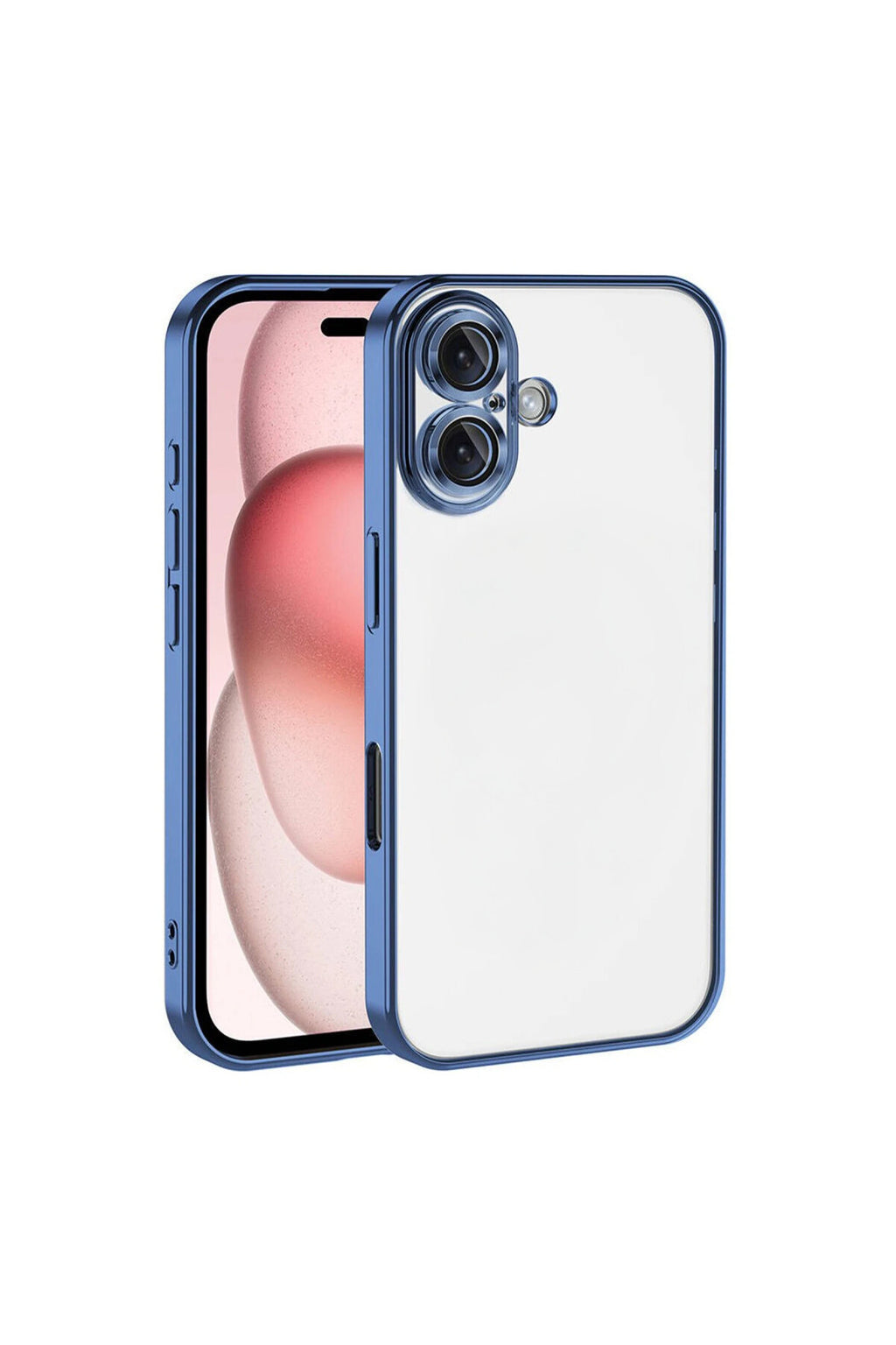 Apple iPhone 17 Uyumlu Lensli Silikon - Açık Mavi