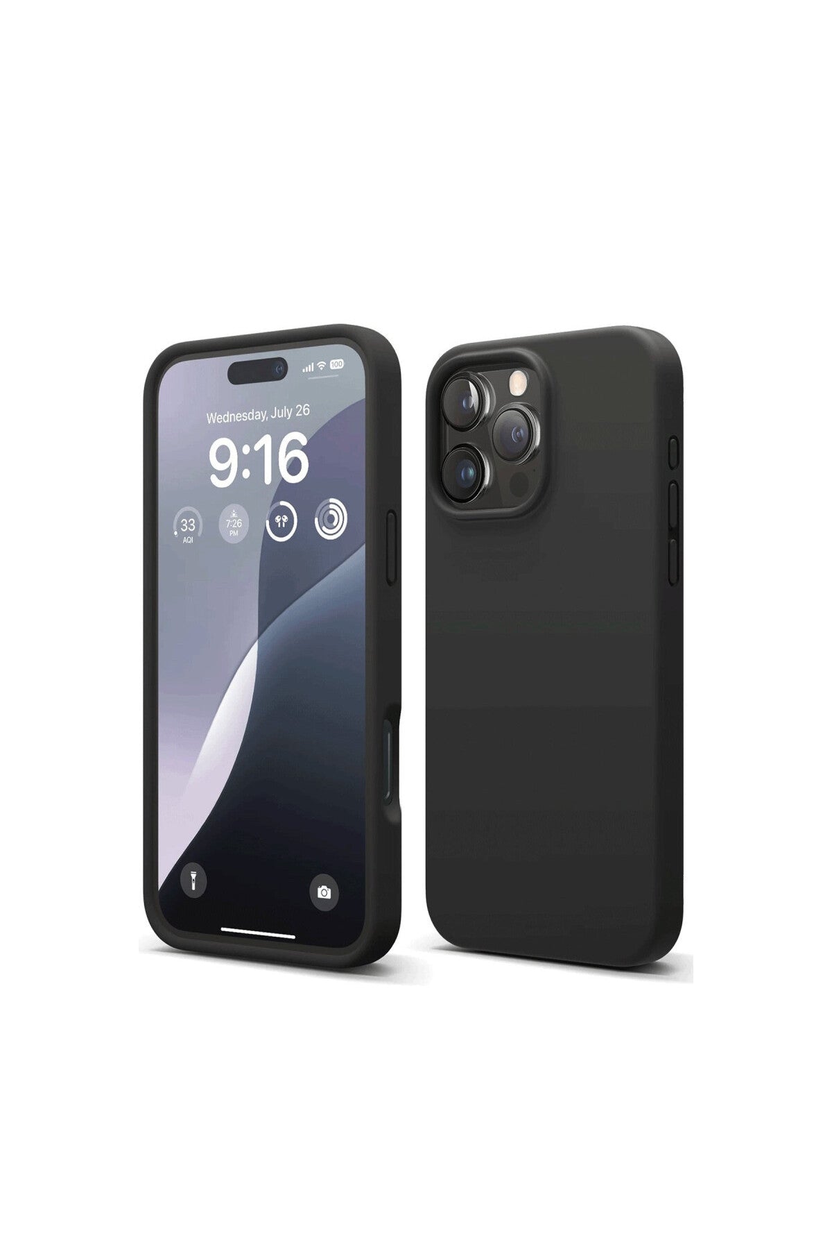 Apple iPhone 16 Pro Uyumlu Kılıf First Silikon - Siyah