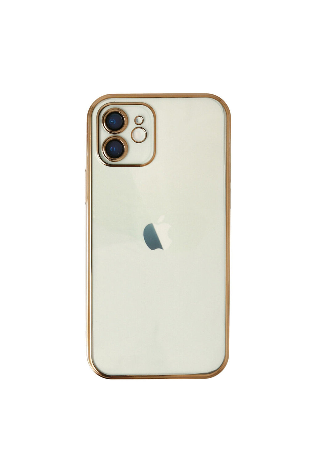 Apple iPhone 11 Uyumlu Kılıf Lensli Silikon - Gold
