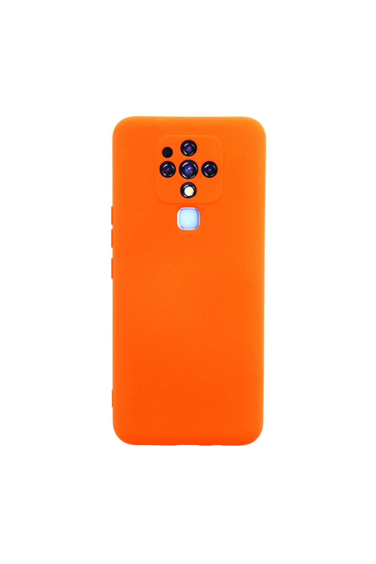 Tecno Camon 16 Uyumlu Kılıf Nano içi Kadife Silikon - Turuncu