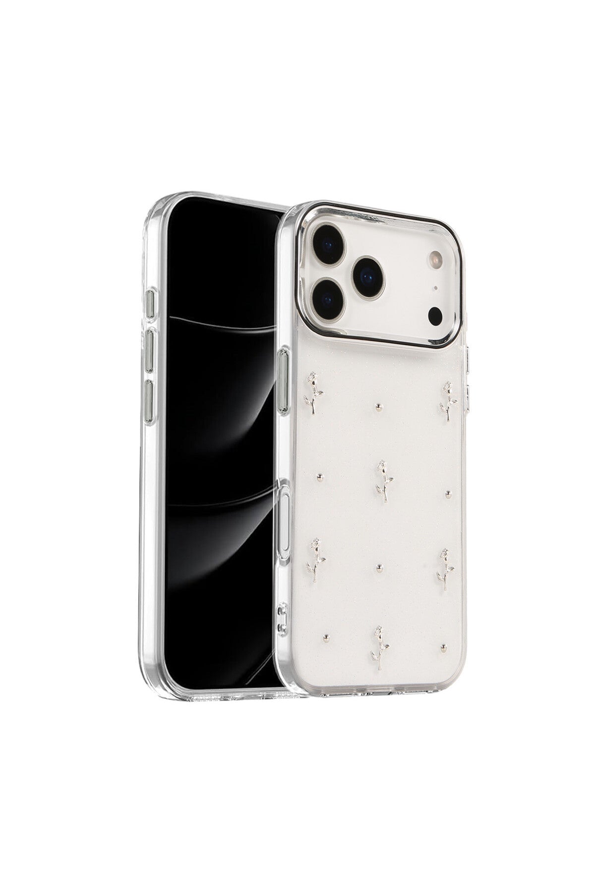 Apple iPhone 17 Pro Uyumlu Fiyonk Desenli Kapak - Desen 4