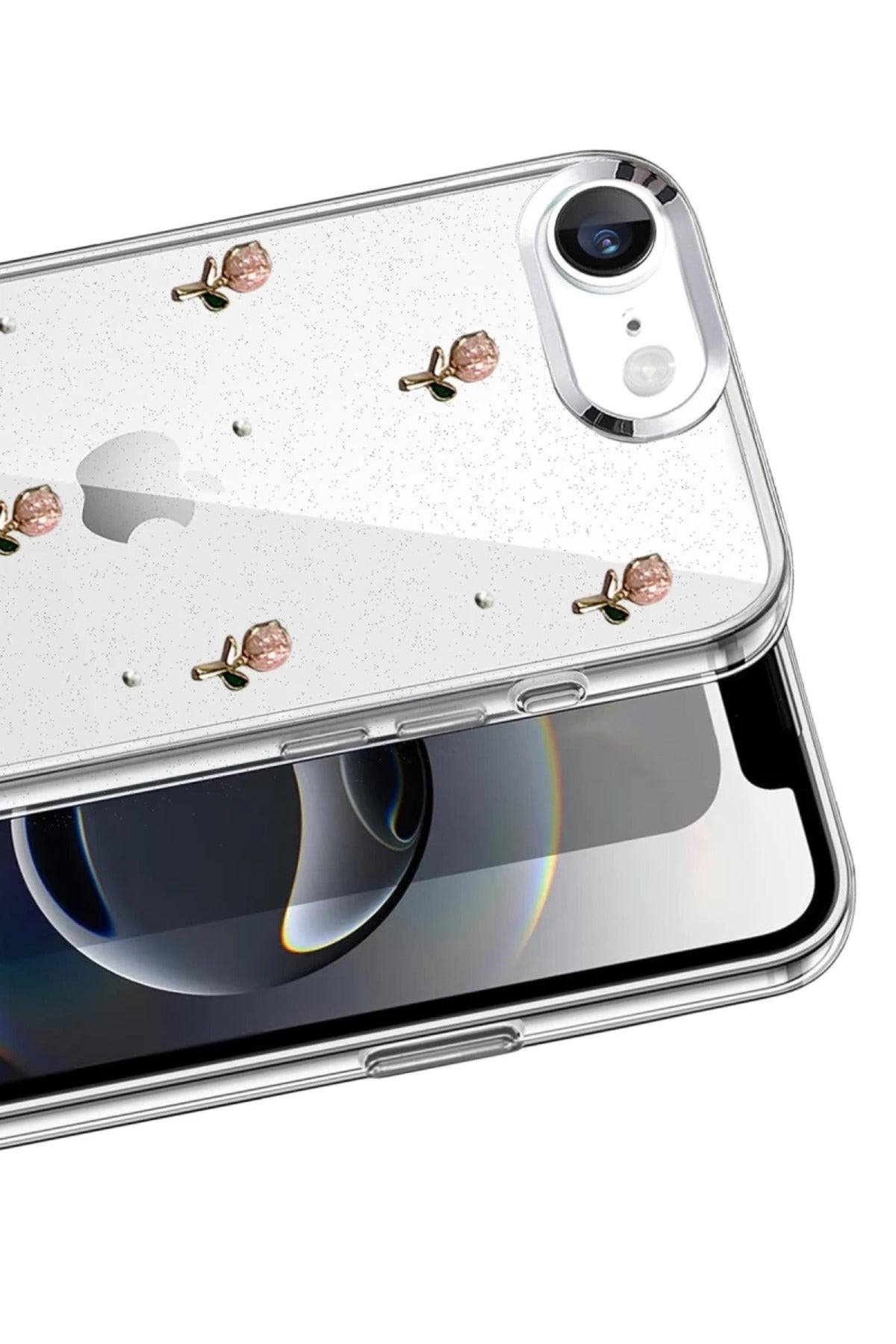 Apple iPhone 16E Uyumlu Fiyonk Desenli Kapak - Desen 6