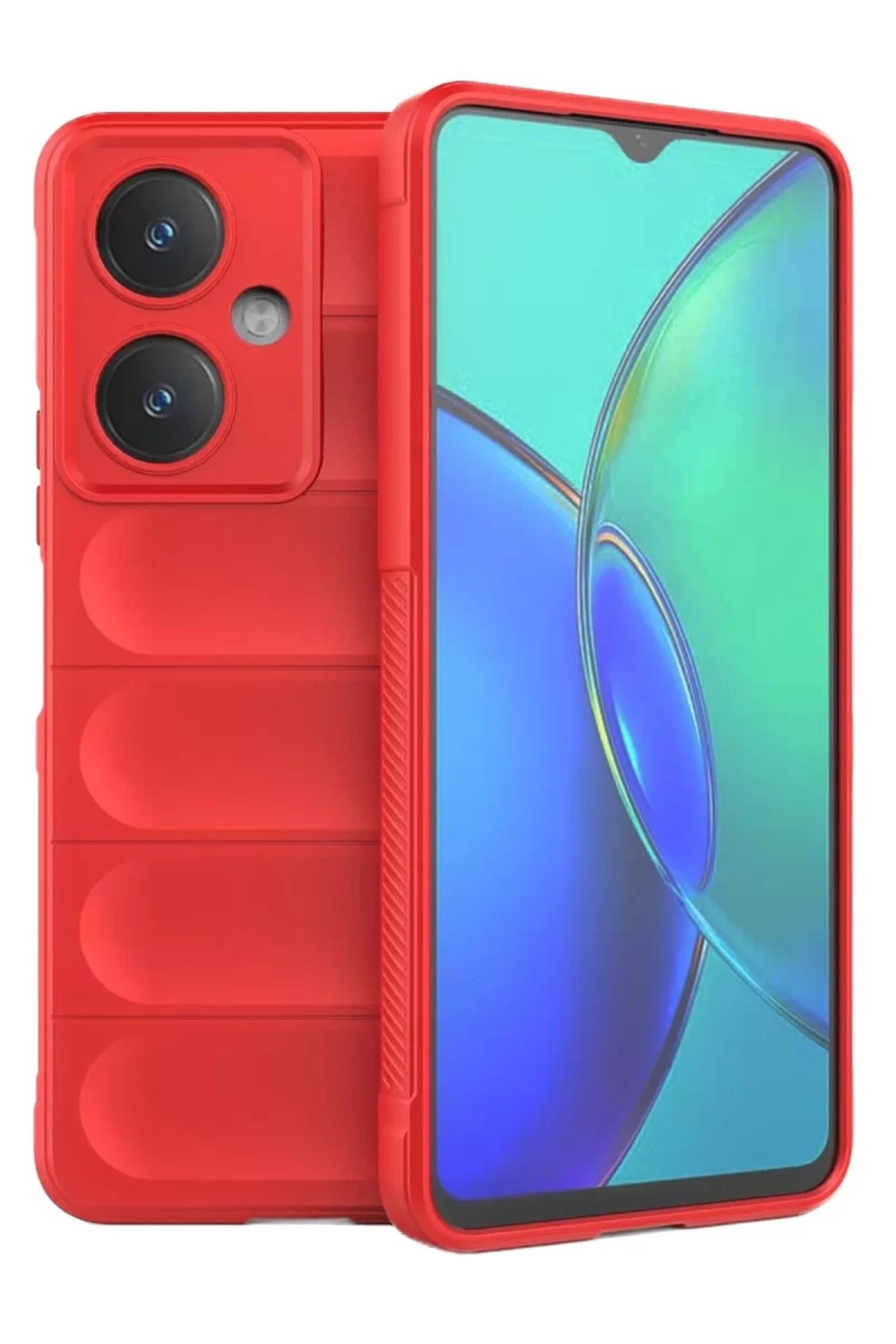 Vivo Y27 Uyumlu Kılıf Optimum Silikon - Kırmızı