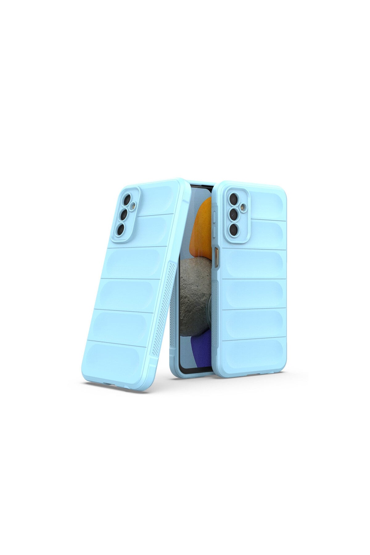 Samsung Galaxy M23 Uyumlu Kılıf Optimum Silikon - Sky Blue