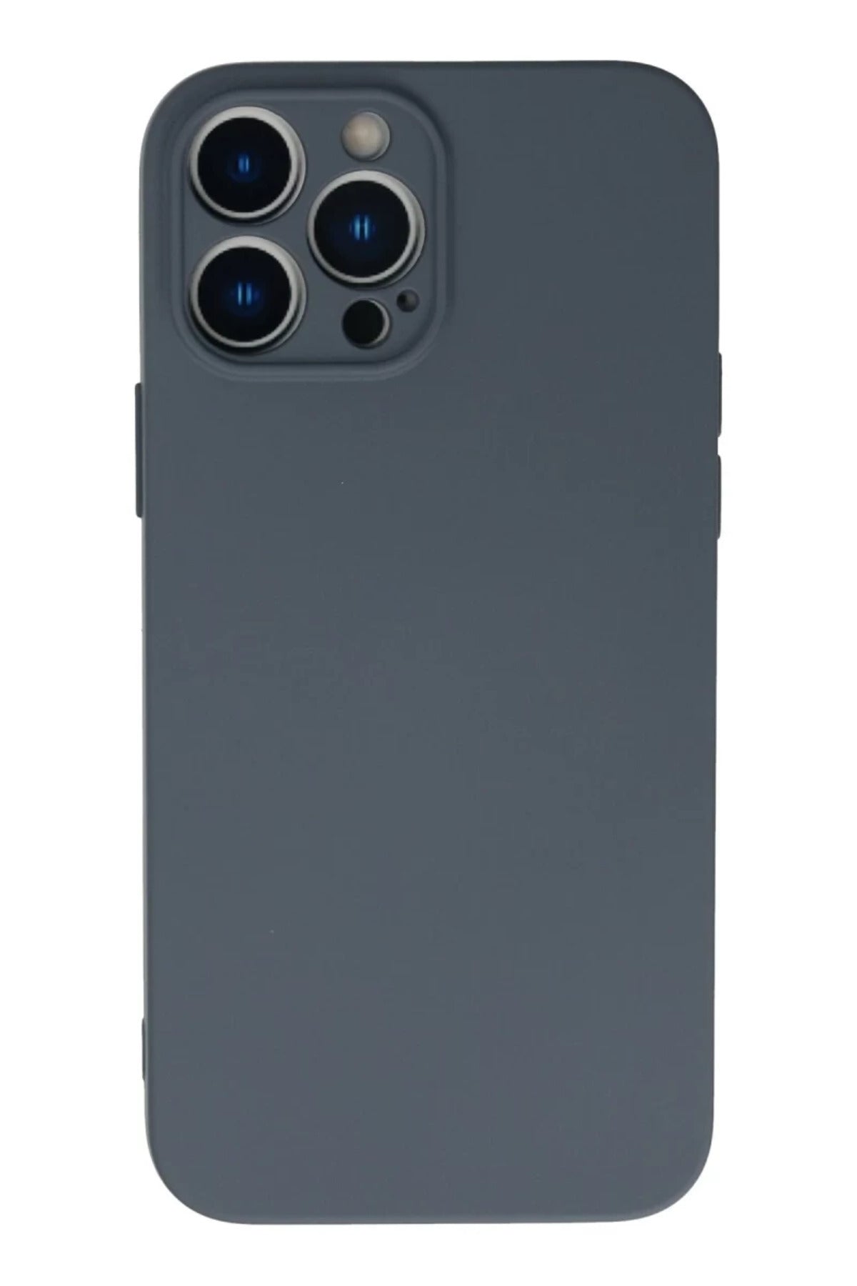 Apple iPhone 13 Pro Max Uyumlu Kılıf Nano içi Kadife Silikon - Gri