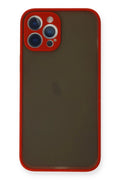 Apple iPhone 12 Pro Uyumlu Kılıf Montreal Silikon Kapak - Kırmızı