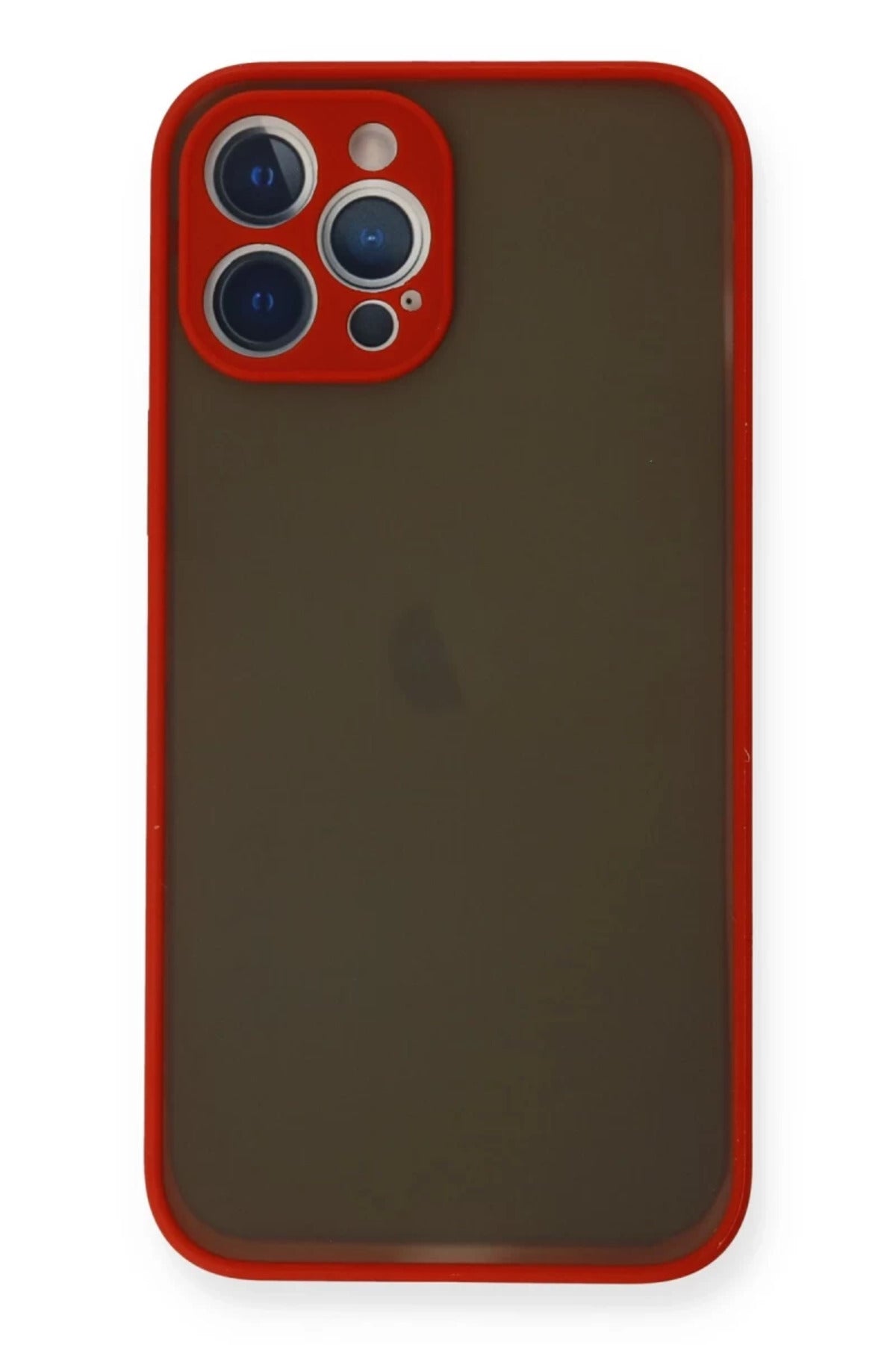 Apple iPhone 12 Pro Uyumlu Kılıf Montreal Silikon Kapak - Kırmızı