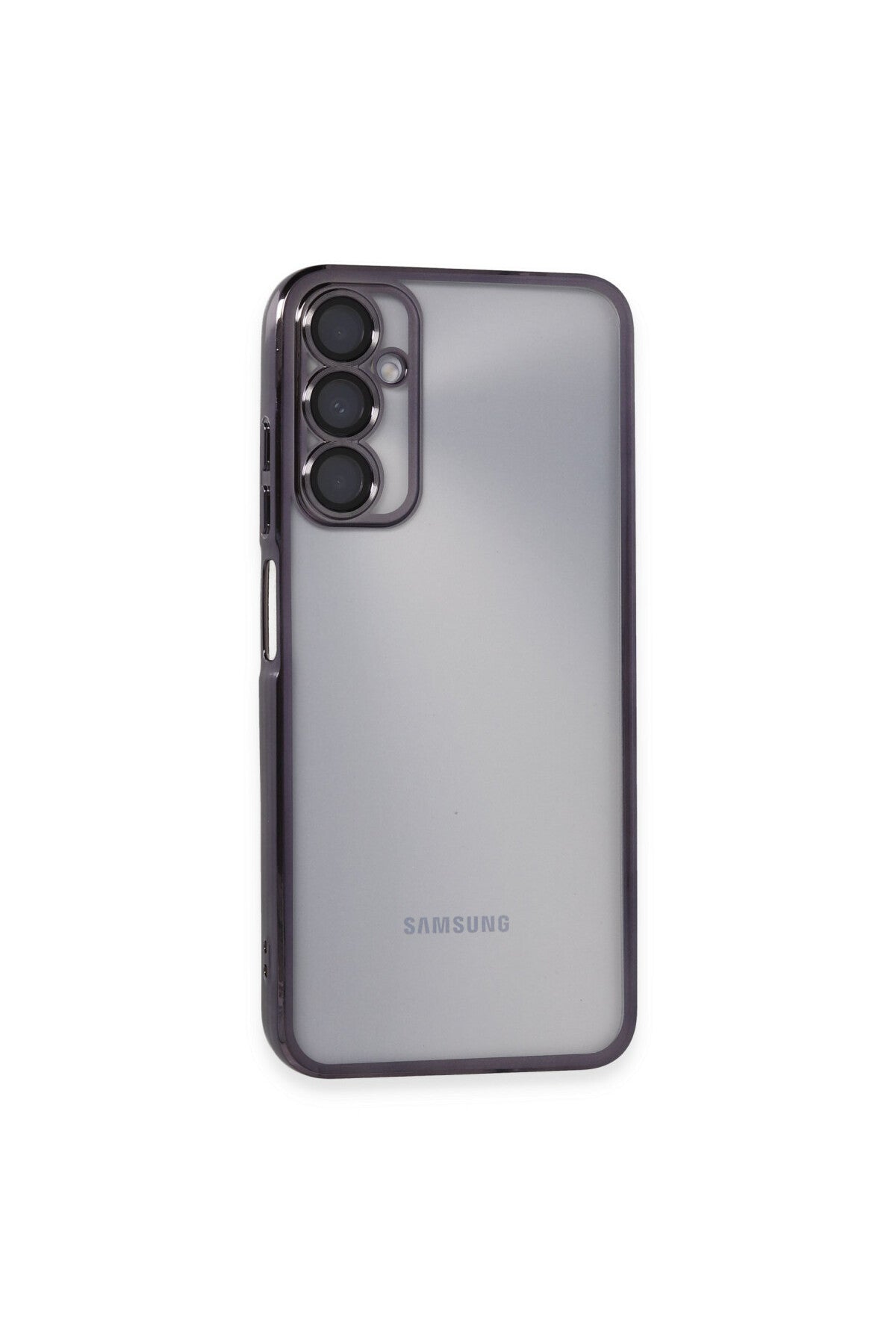 Samsung Galaxy A05S Uyumlu Kılıf Lensli Silikon - Mor