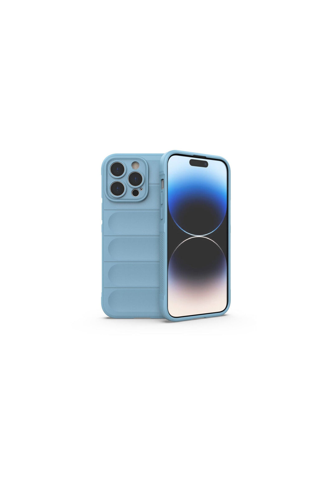 Apple iPhone 15 Pro Uyumlu Kılıf Optimum Silikon - Sky Blue
