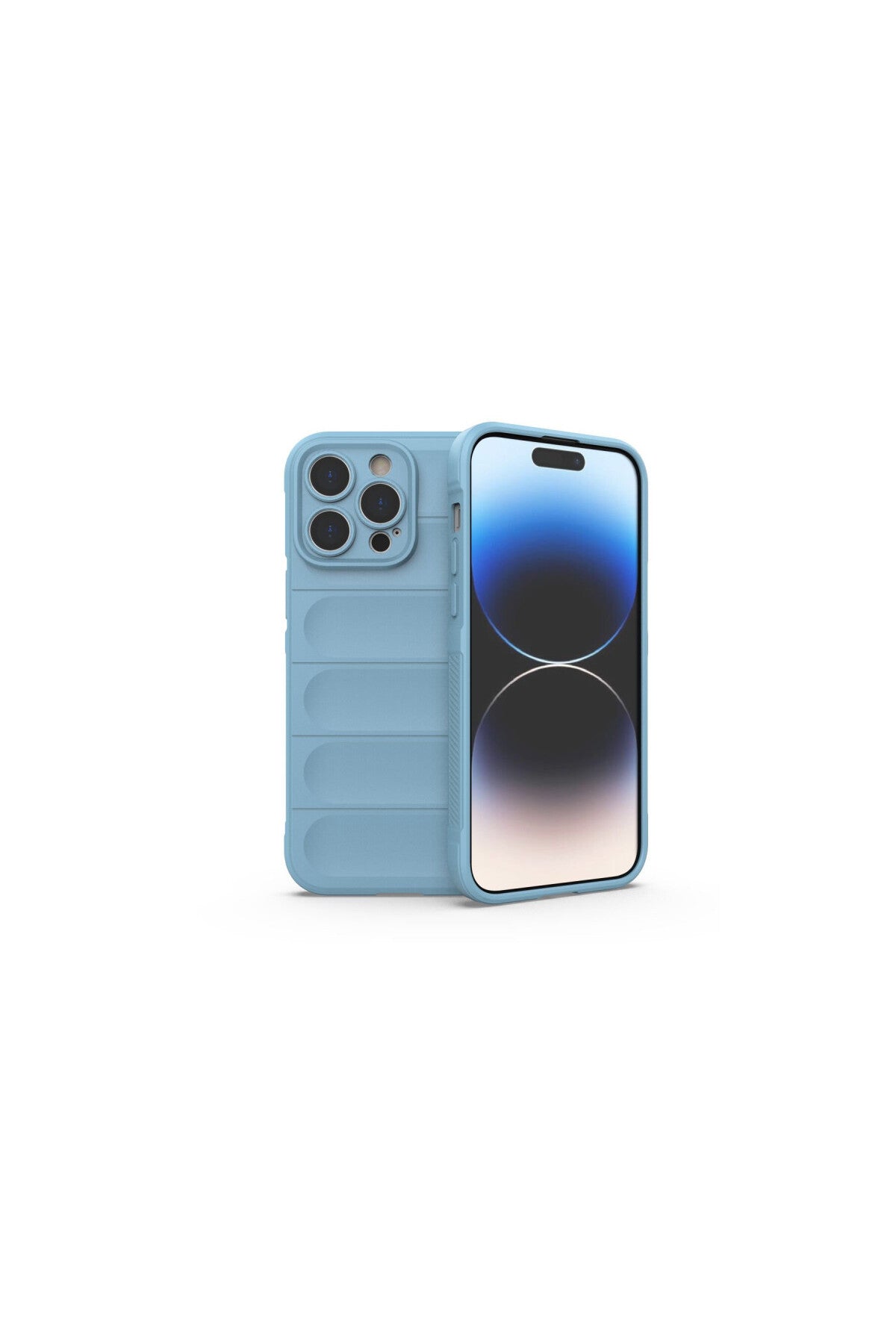 Apple iPhone 15 Pro Uyumlu Kılıf Optimum Silikon - Sky Blue