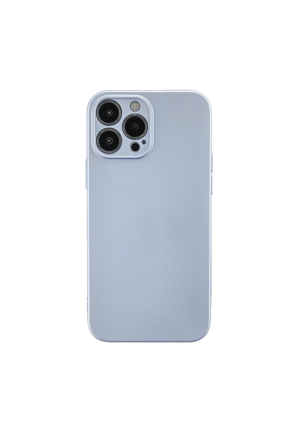 Apple iPhone 13 Pro Max Uyumlu Kılıf Nano içi Kadife Silikon - Sky Blue