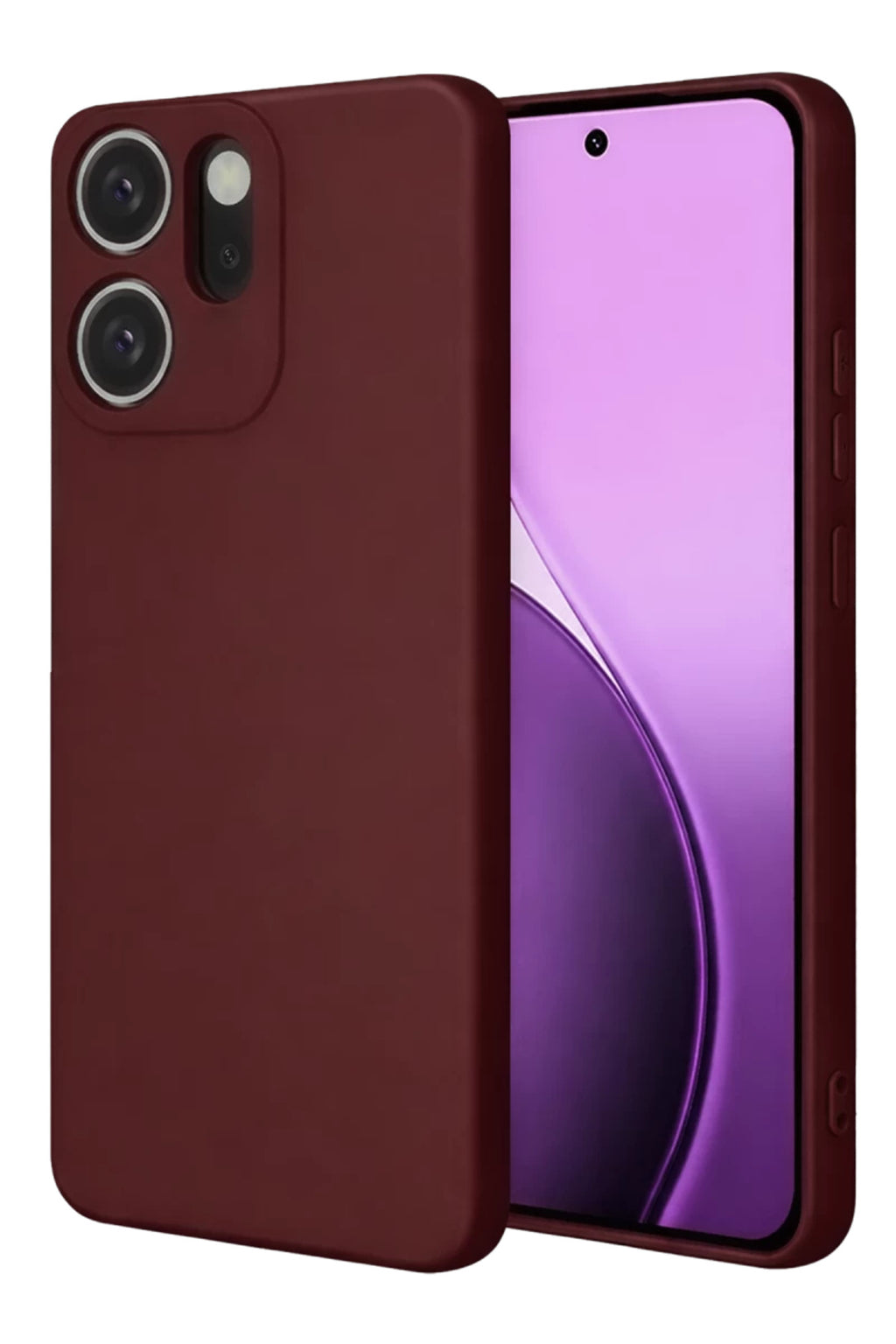 Oppo Reno 14F Uyumlu First Silikon - Bordo