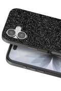 Onegif Apple iPhone 17 Uyumlu Bright Simli Kapak - Siyah