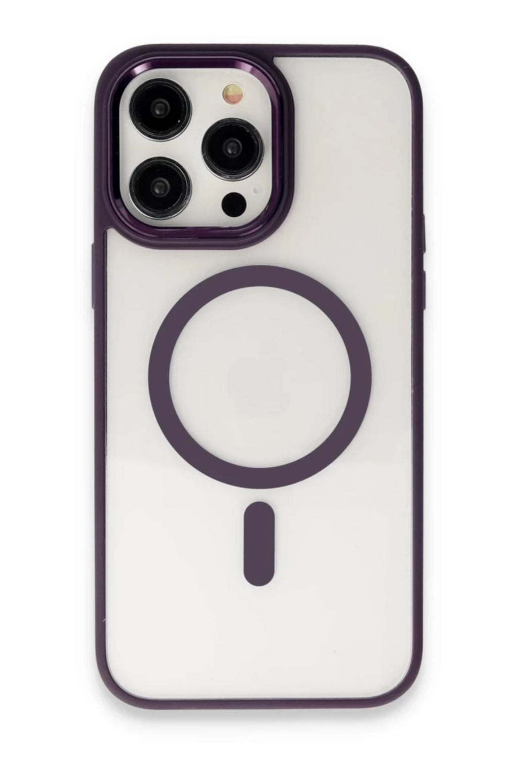 Apple iPhone 15 Pro Max Uyumlu Kılıf Room Magneticsafe Silikon - Derin Mor