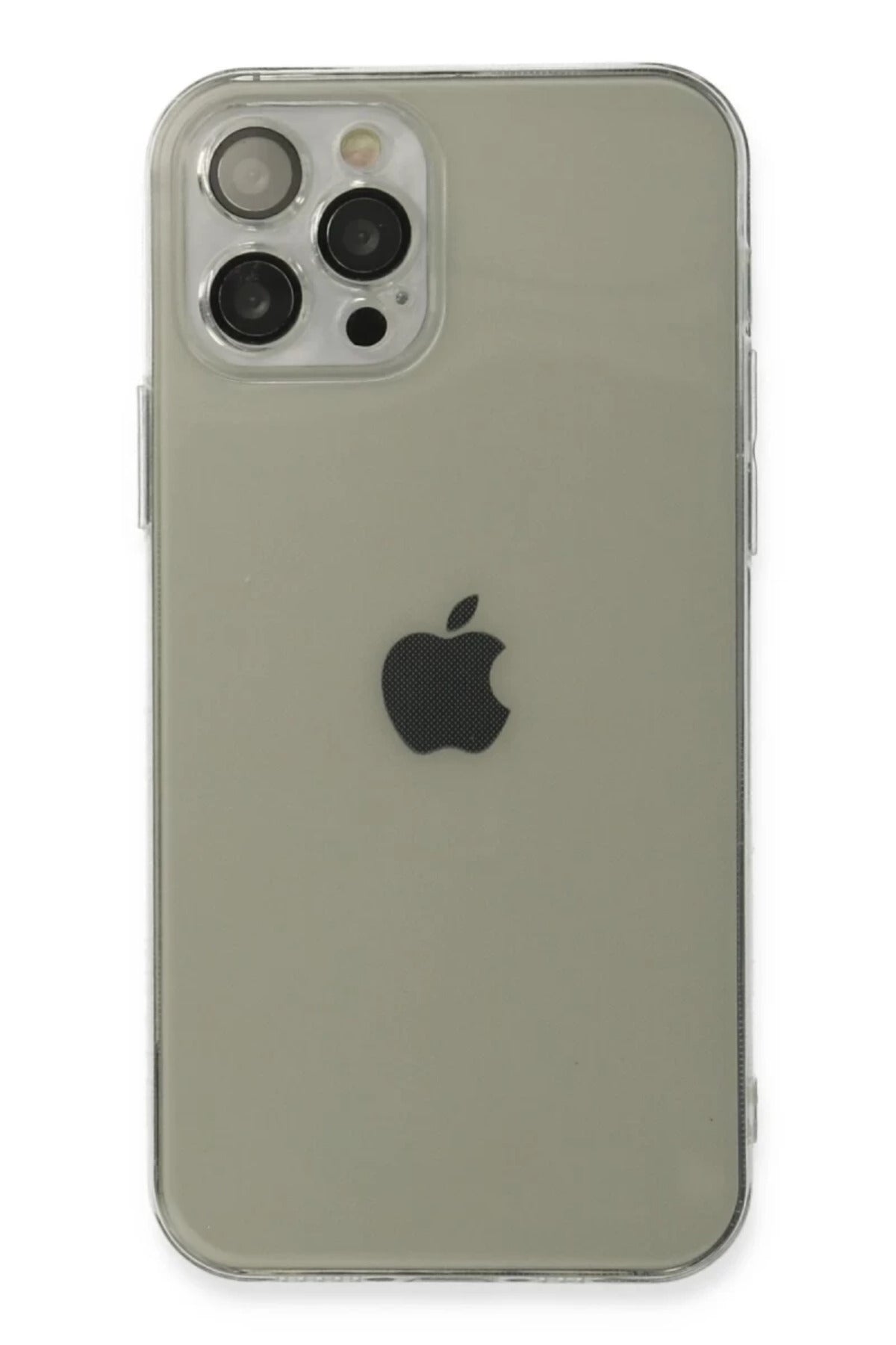 Apple iPhone 12 Pro Max Uyumlu Kılıf Fly Lens Silikon - Şeffaf