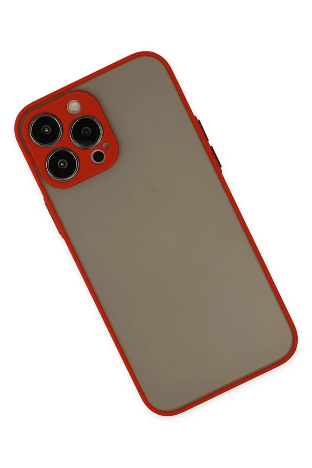 Apple iPhone 15 Pro Max Uyumlu Kılıf Montreal Silikon Kapak - Kırmızı