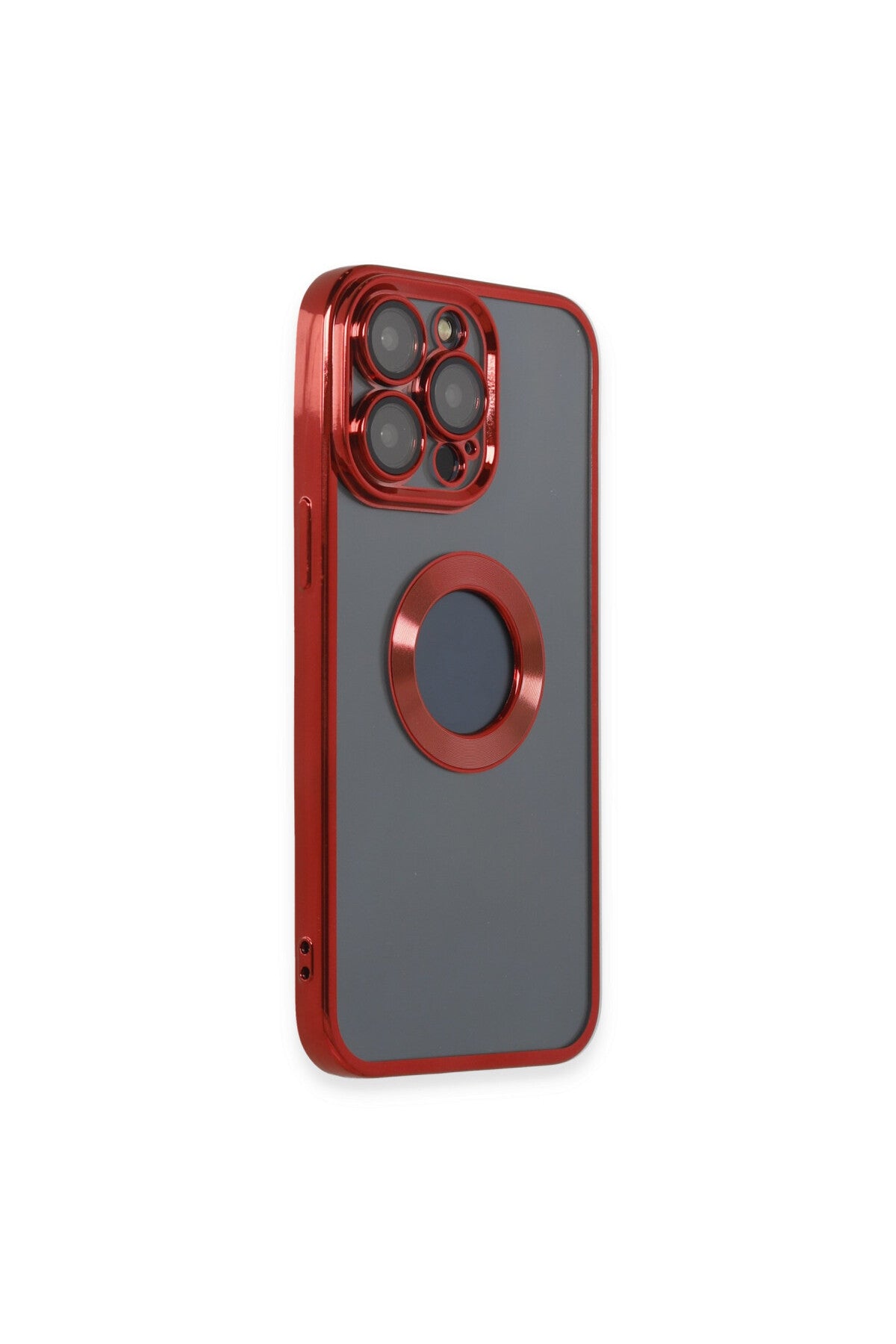 Apple iPhone 14 Pro Uyumlu Kılıf Slot Silikon - Kırmızı