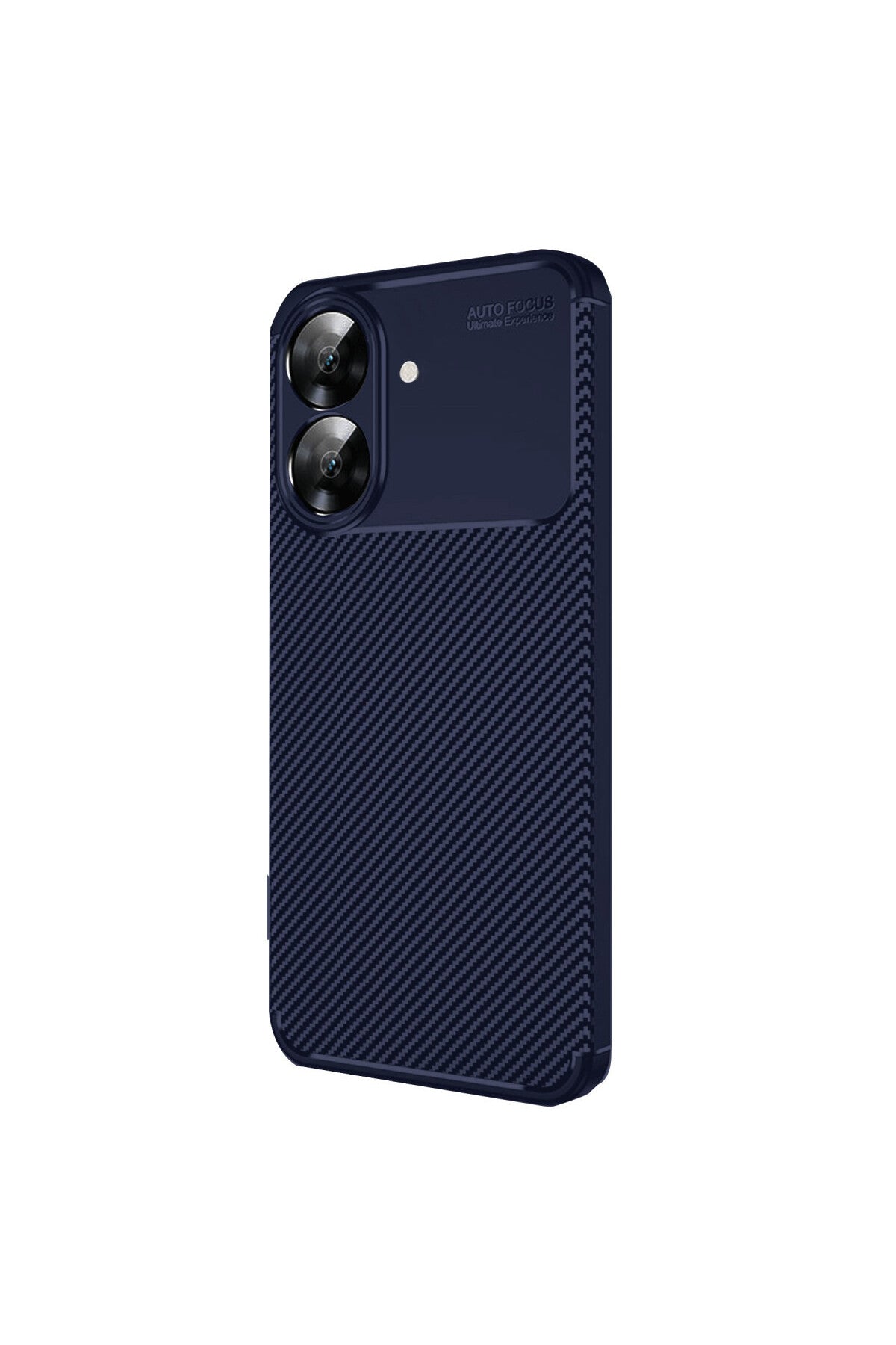 Realme Note 60 Uyumlu Kılıf Auto Focus Karbon Kapak - Lacivert