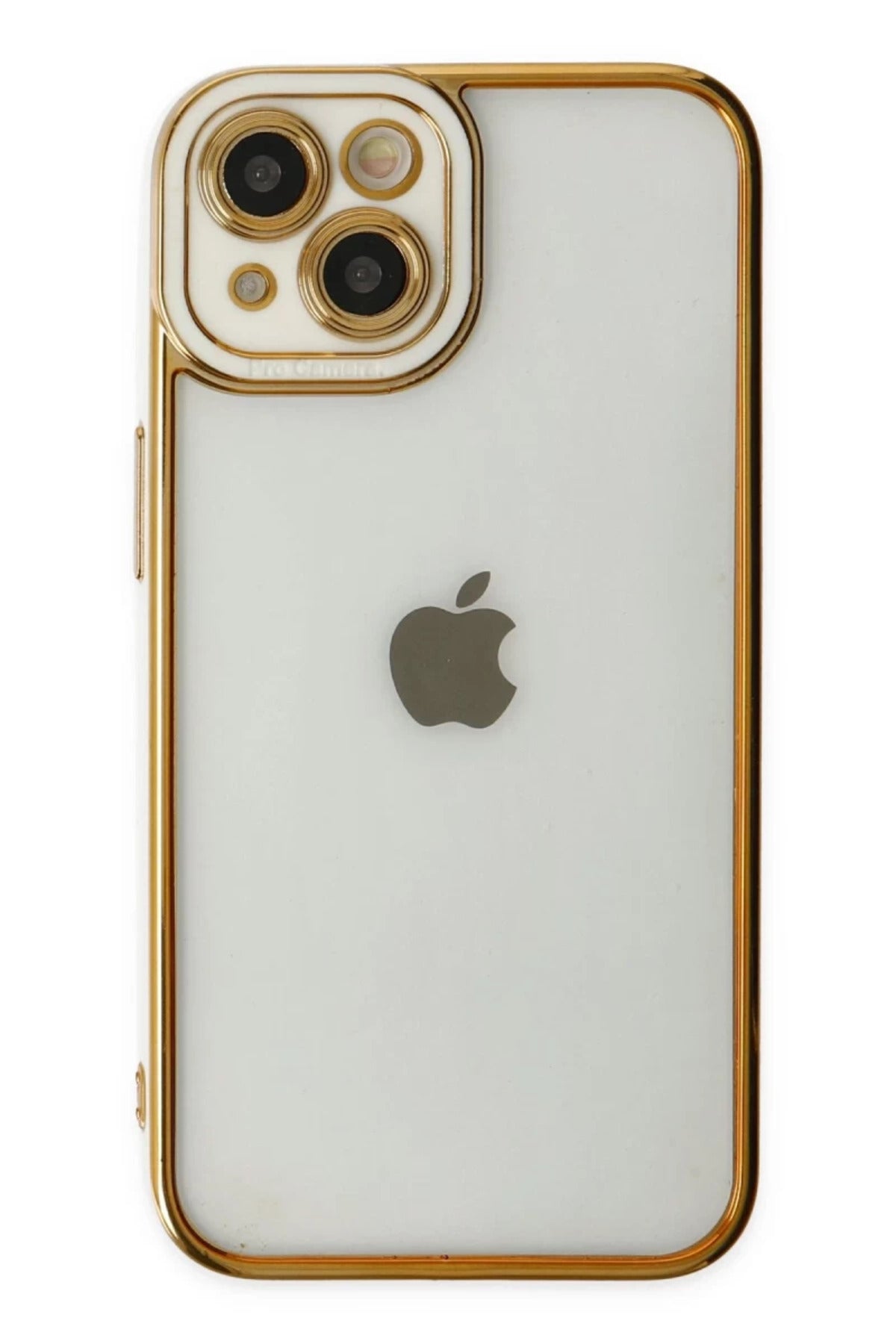 Apple iPhone 14 Plus Uyumlu Kılıf Liva Lens Silikon - Beyaz