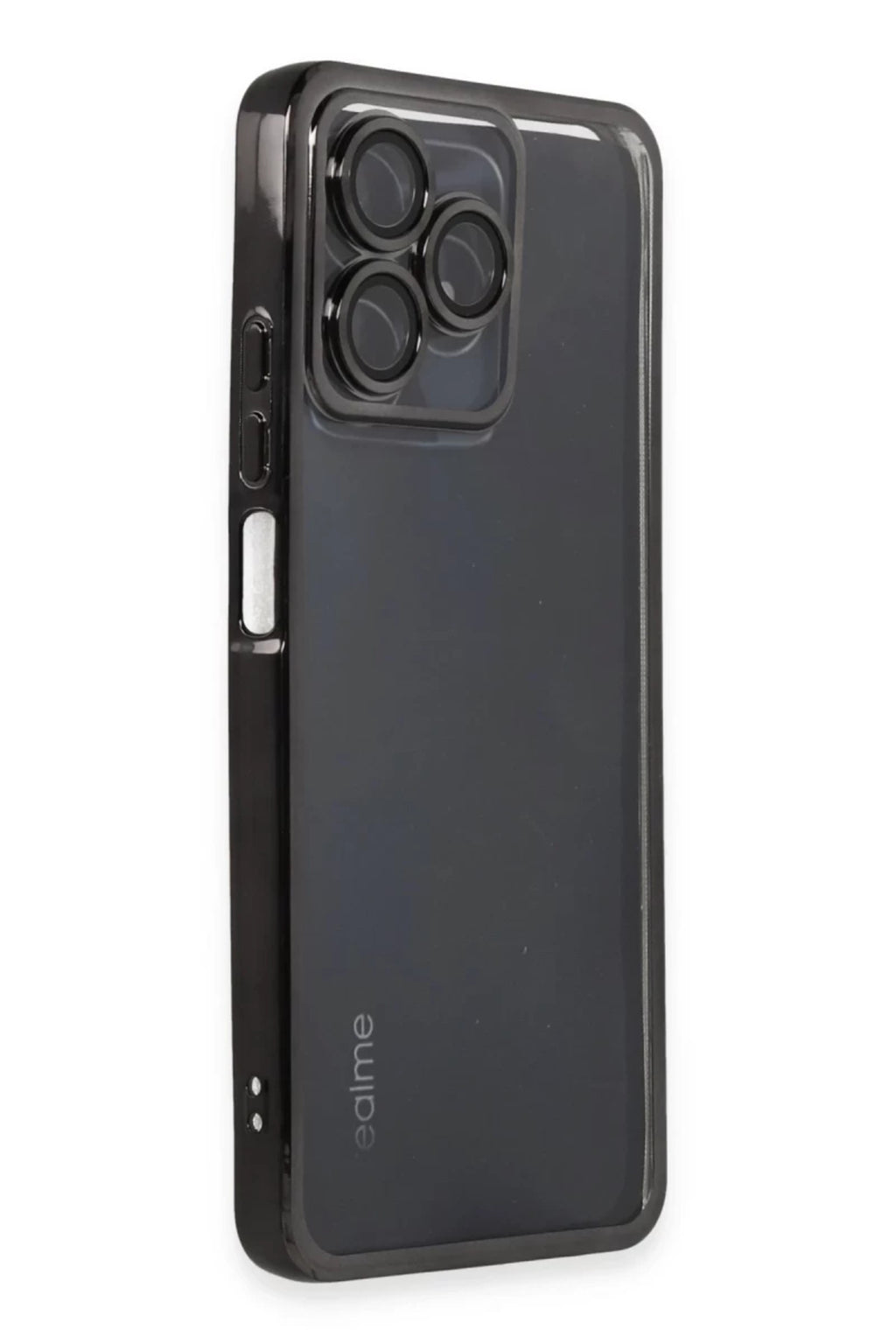 Realme C53 Uyumlu Kılıf Lensli Silikon - Siyah