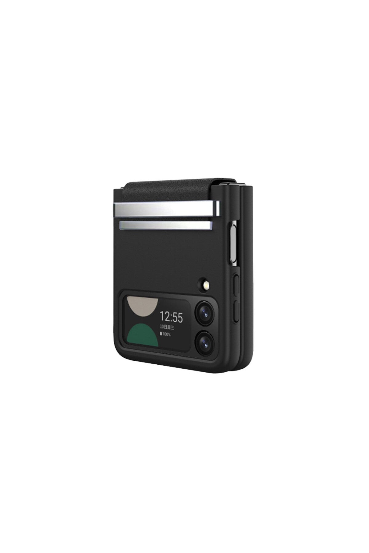 Samsung Galaxy Z Flip 3 Kılıf Belt Flip Kapak - Siyah