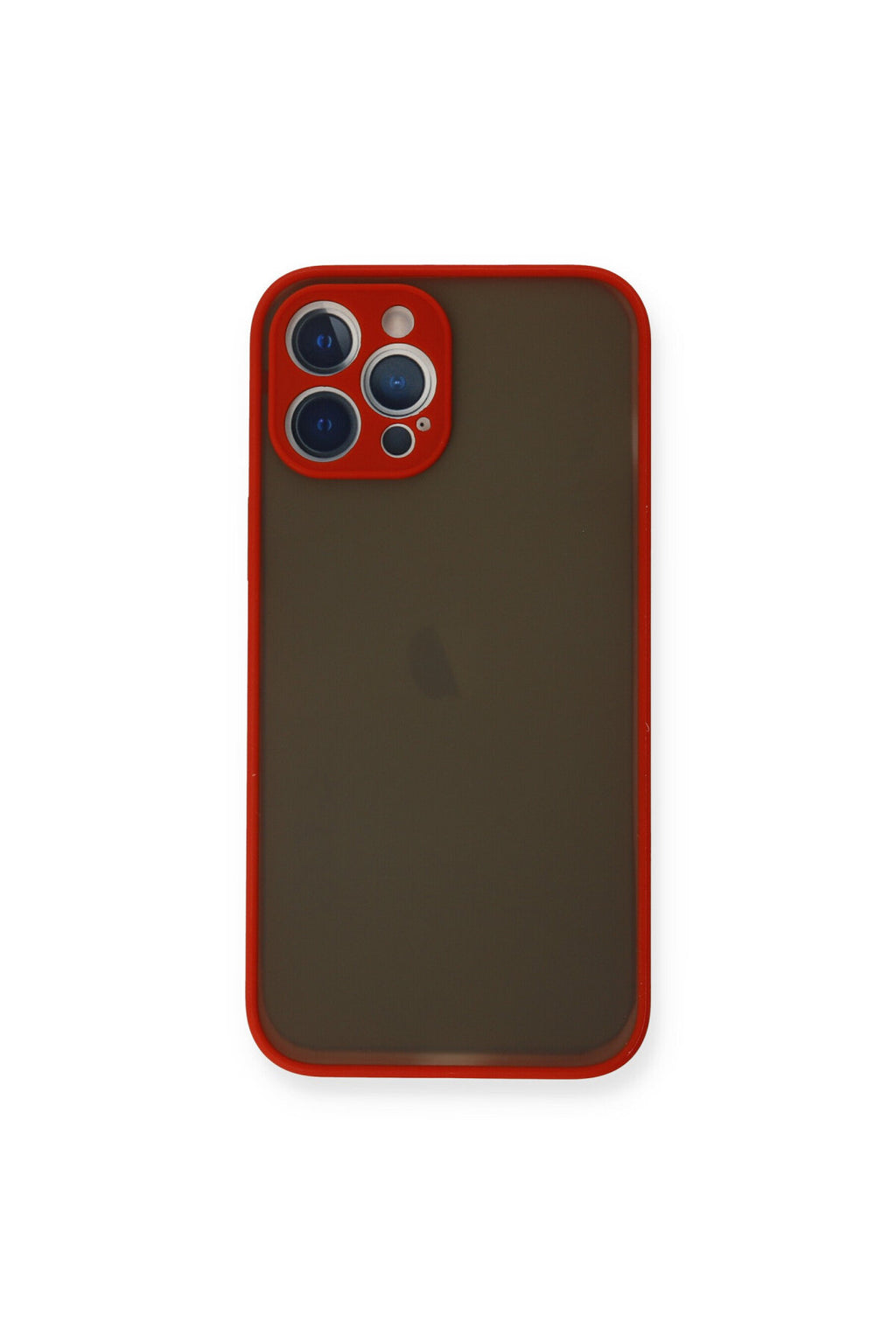 Apple iPhone 12 Pro Max Uyumlu Kılıf Montreal Silikon Kapak - Kırmızı