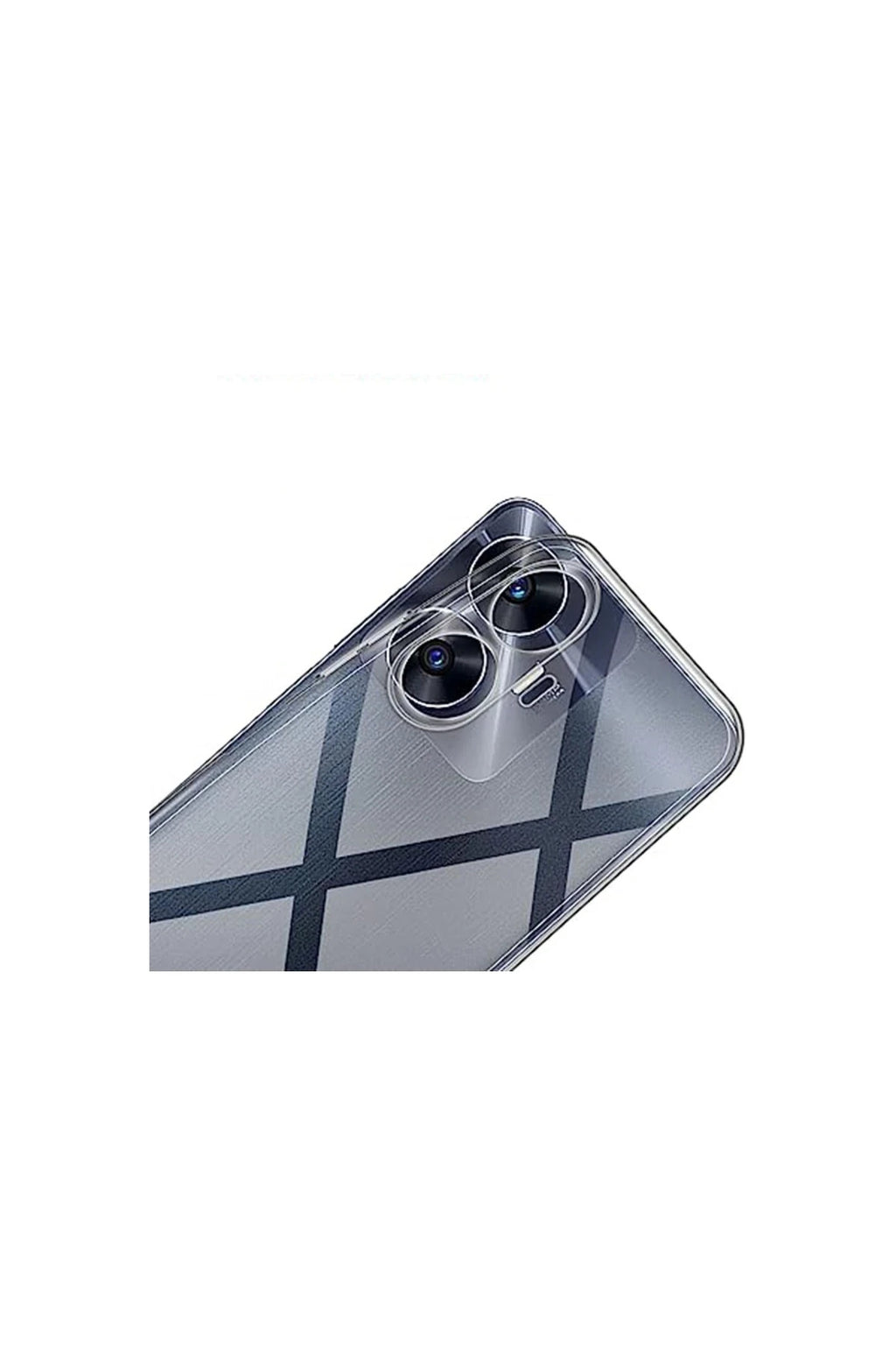 Realme C55 Uyumlu Kılıf Lüx Şeffaf Silikon